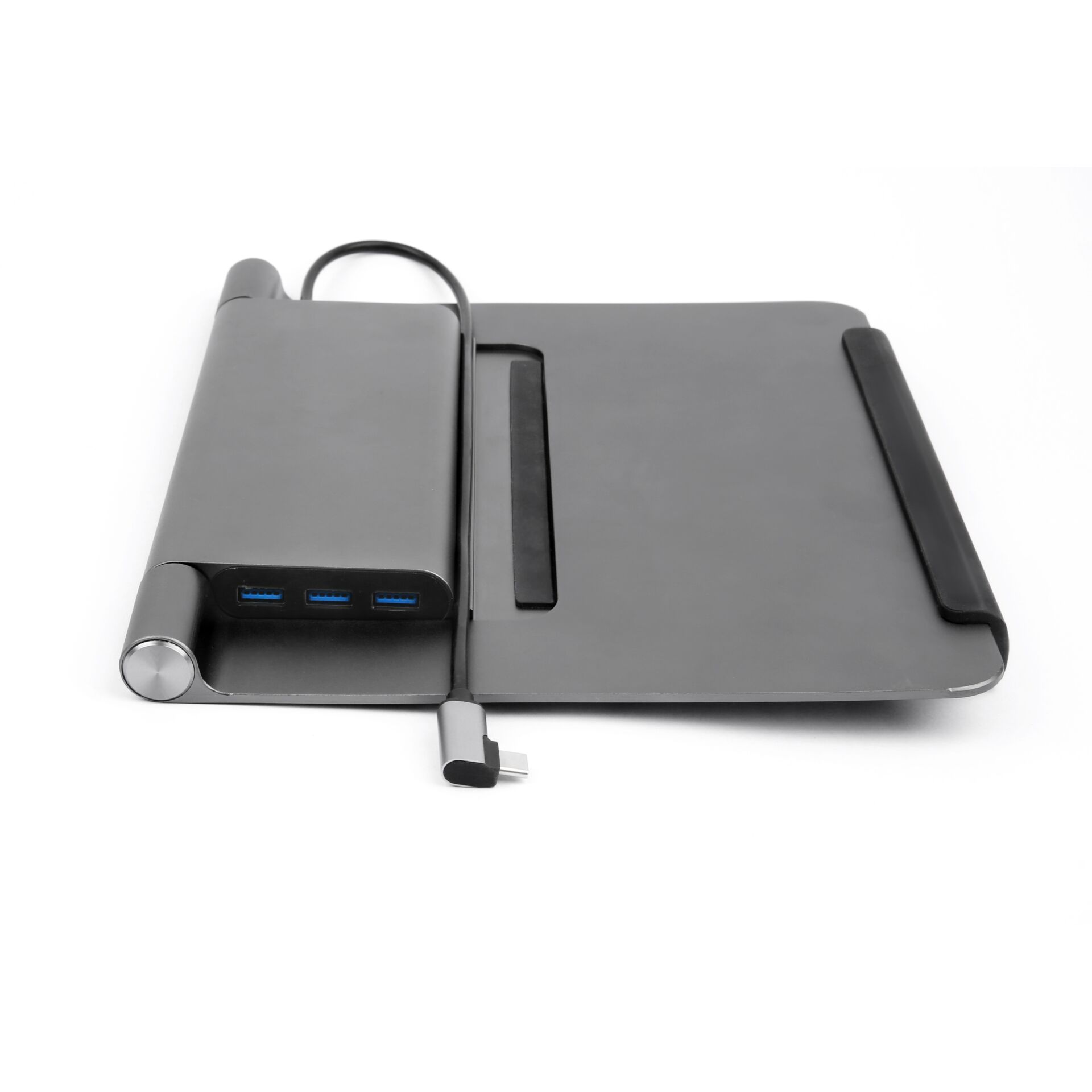 Dockingstation, Laptop-Ständer, USB-C-Hub, Aluminium, Faltbar
