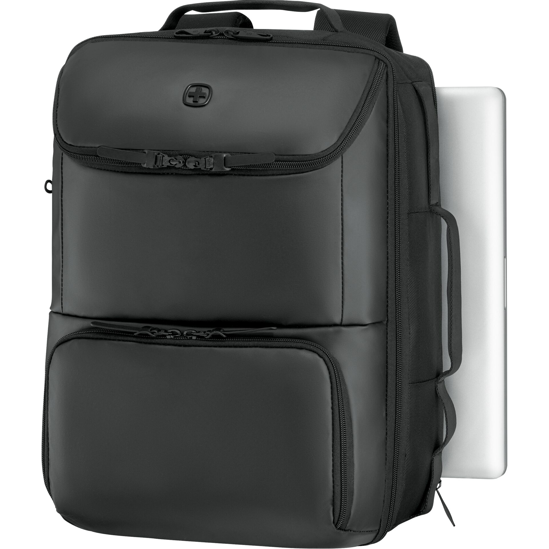 Rucksack, Laptopfach, Schwarz, Vielseitiger Rucksack, Schutzfach