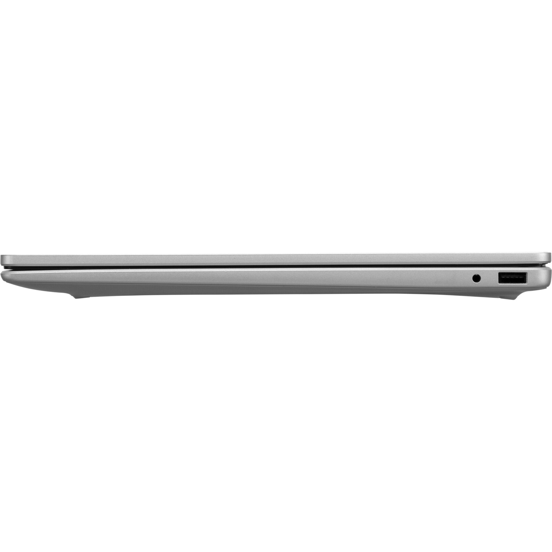 Laptop, Ultrabook, Silber, Seitenansicht, USB-Anschluss