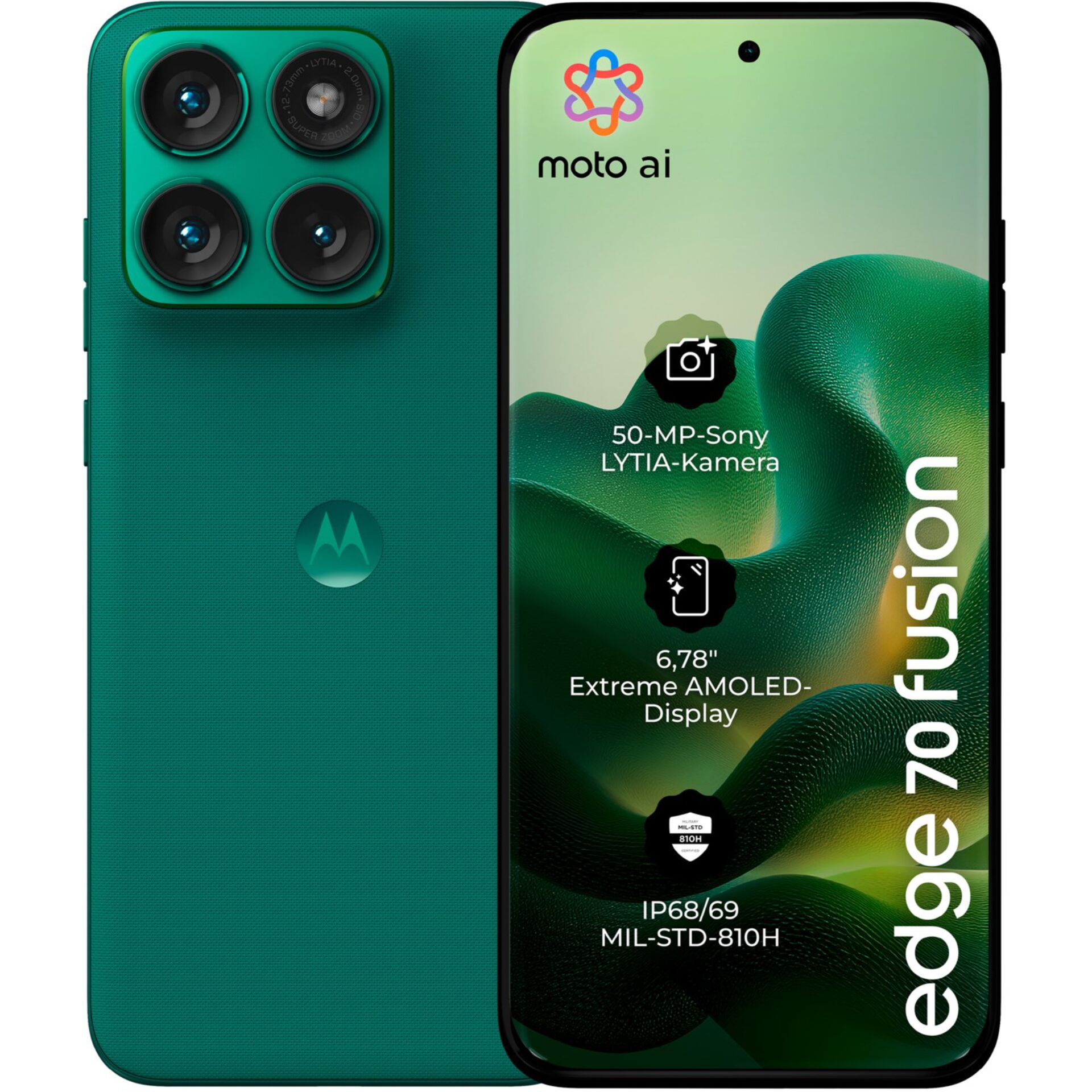 Smartphone, Triple-Cam, Grün, AMOLED-Display, IP68