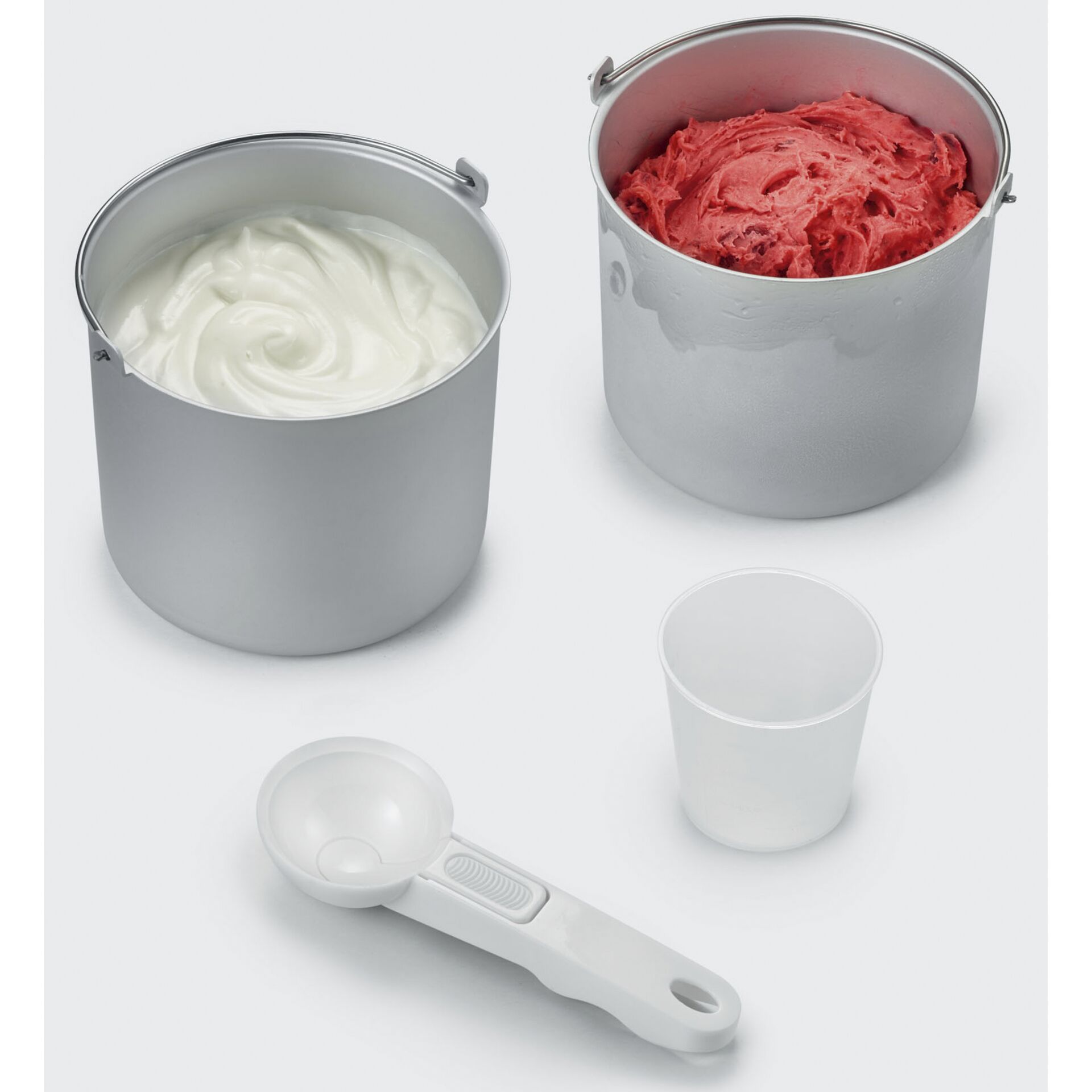 Sahne, Gefrorener Joghurt, Eiscreme, Besteck, Löffel
