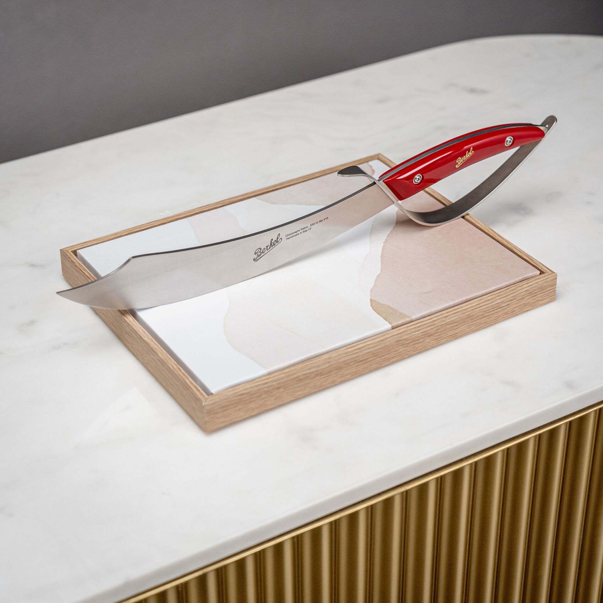 Kunststoffmesser, Grau roter Griff?, Sägemesser?, Küchenmesser, Rotgriff