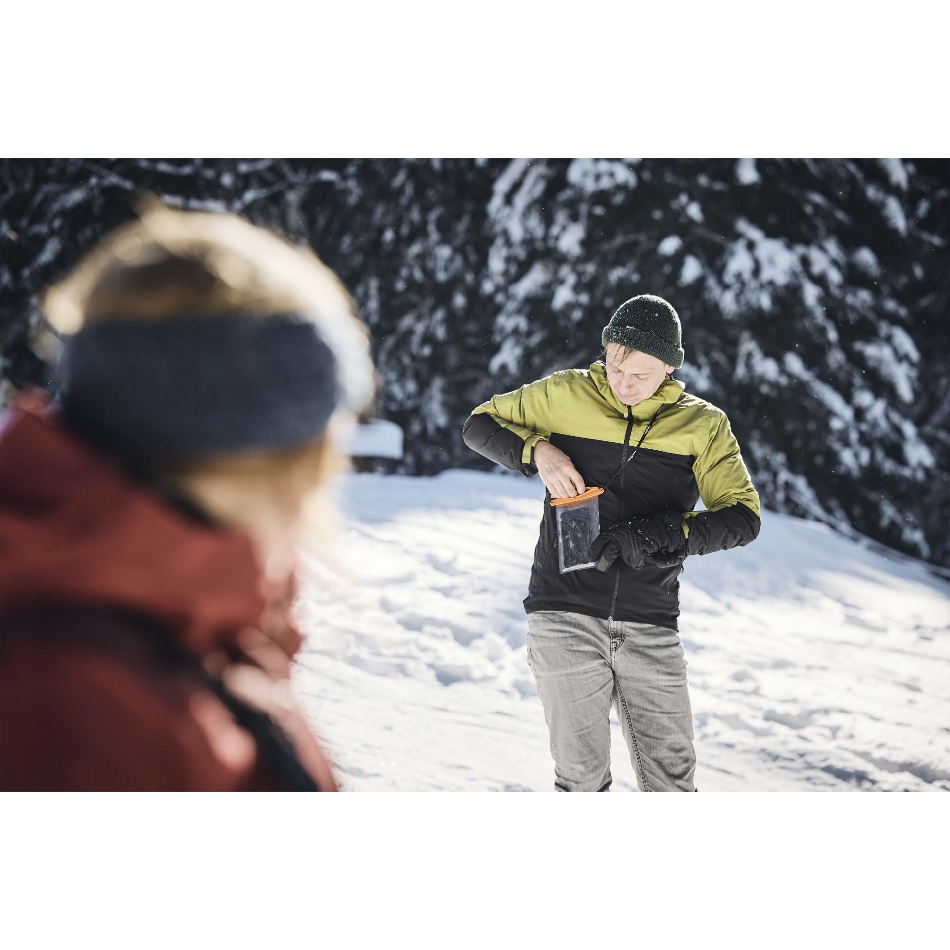Natur, Draußen, Handschuh, Person, Schnee