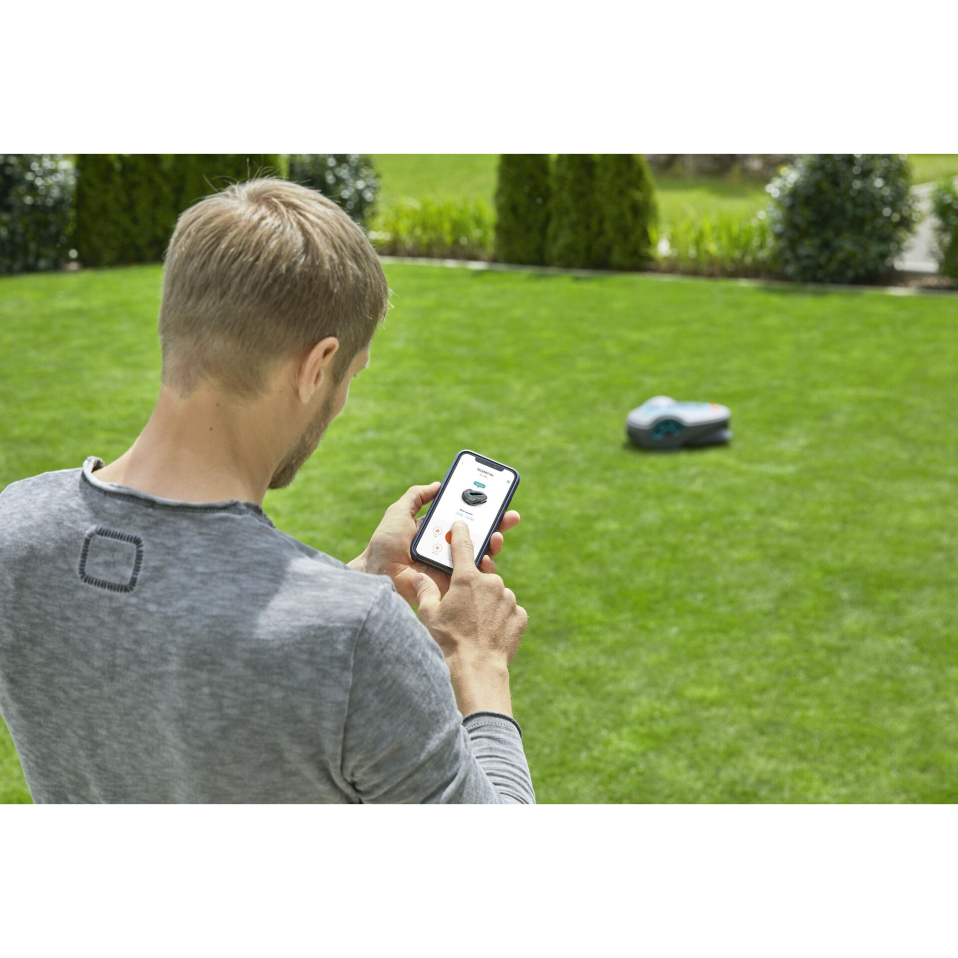 Gras, Rasen, Person, Telefon, Handy