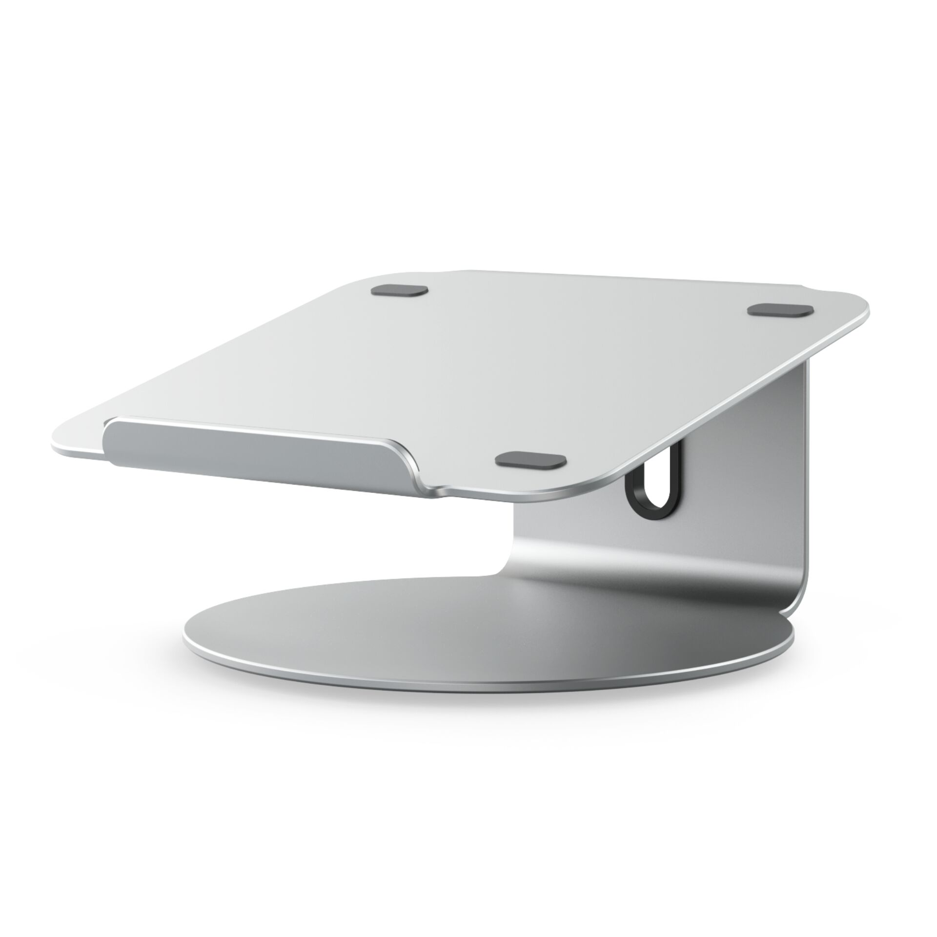 Tischablage, Laptopständer, Verstellbare Halterung, Metall, Grau
