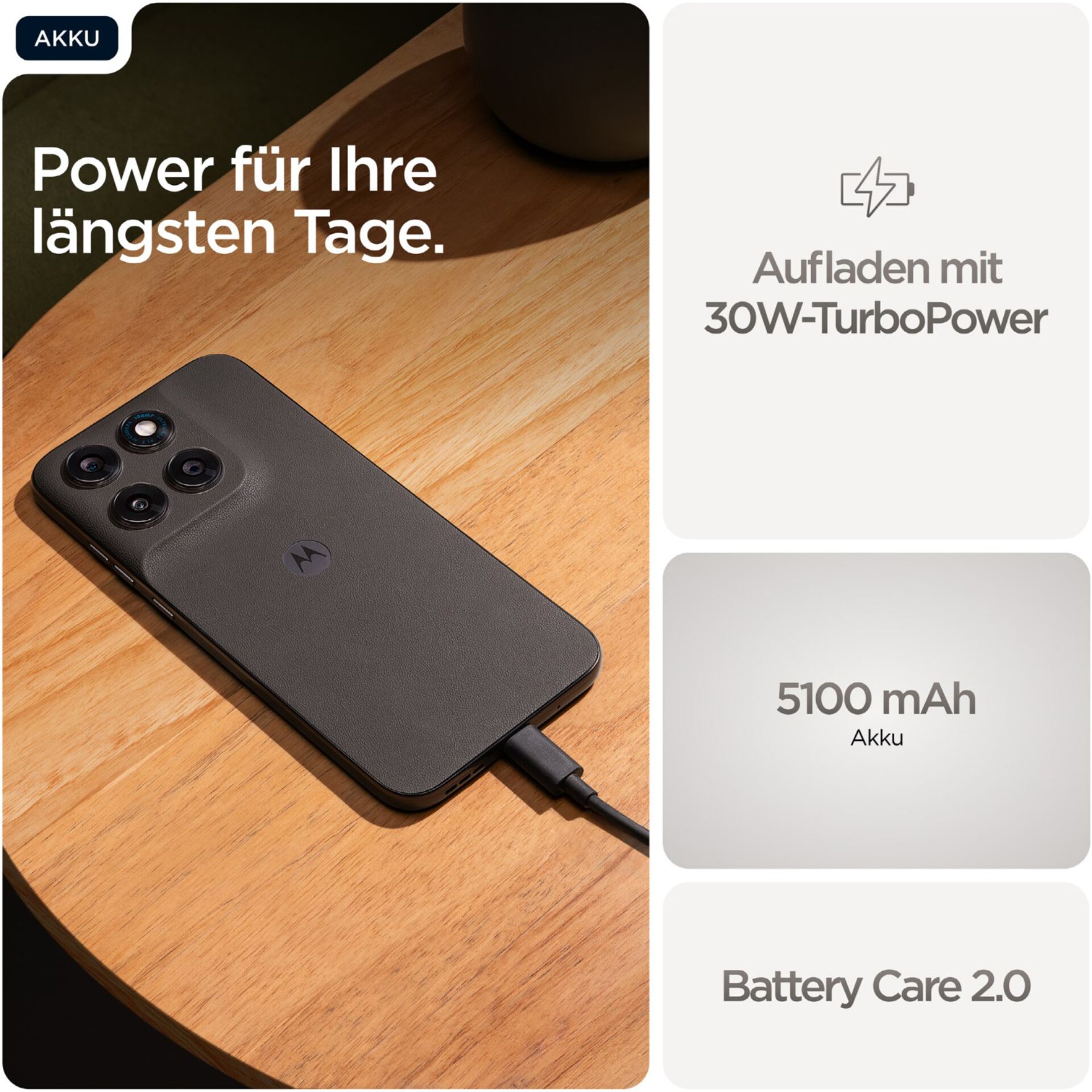 Smartphone, Schwarz, Dreifachkamera, Kabelloses Laden, 5100 mAh