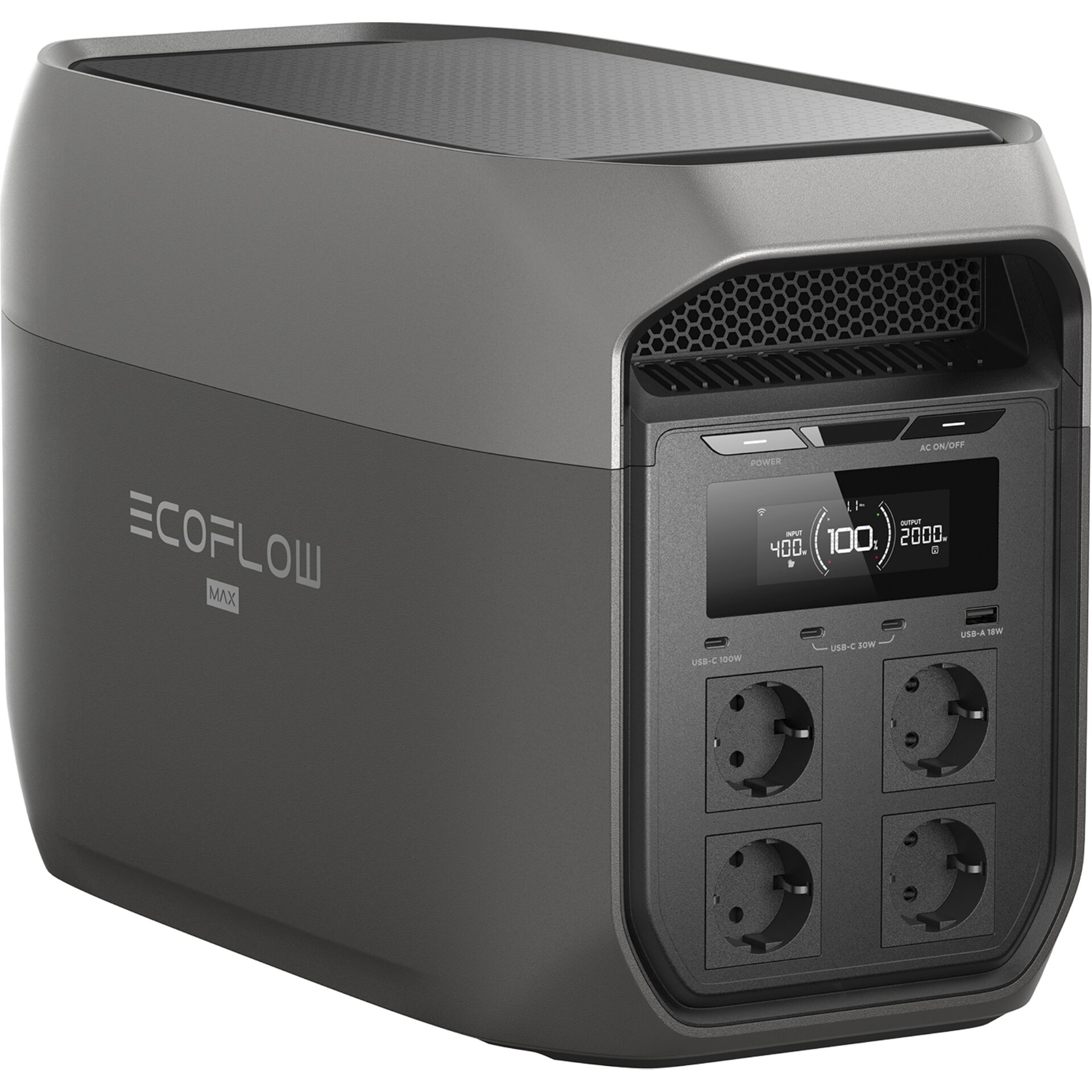 Notstromversorgung, Stromgenerator, Ausgangsleistung 2000W, Aufladeanschlüsse, USB-C
