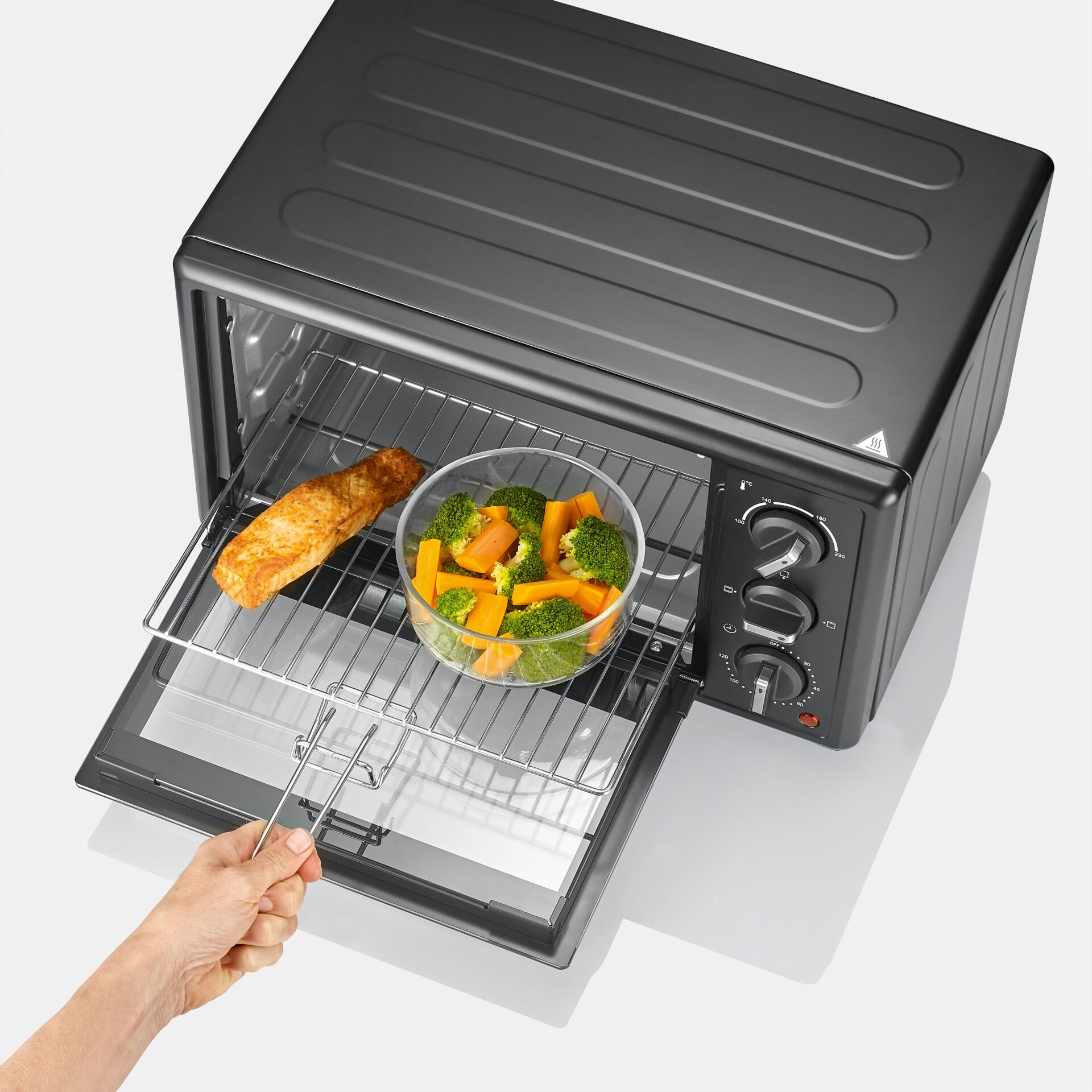 Toasterofen, Backofen, Backblech, Backrost, Gemüse