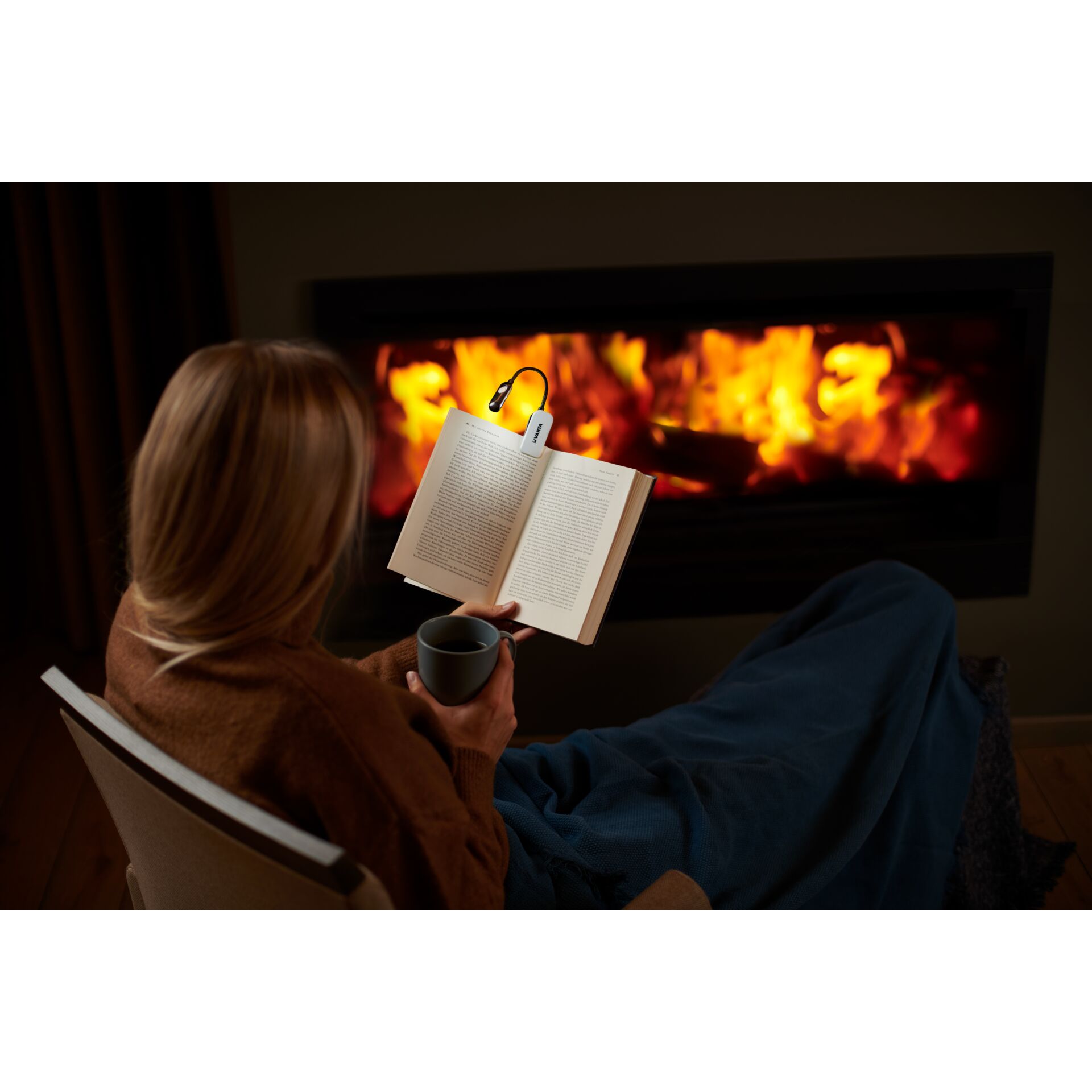 Kamin, Person, Lesen, Erwachsener, Frau