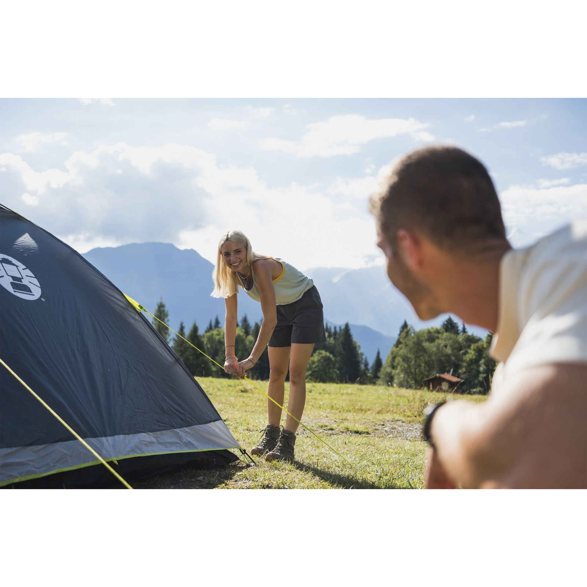 Zelt, Draußen, Unterschlupf, Person, Campen