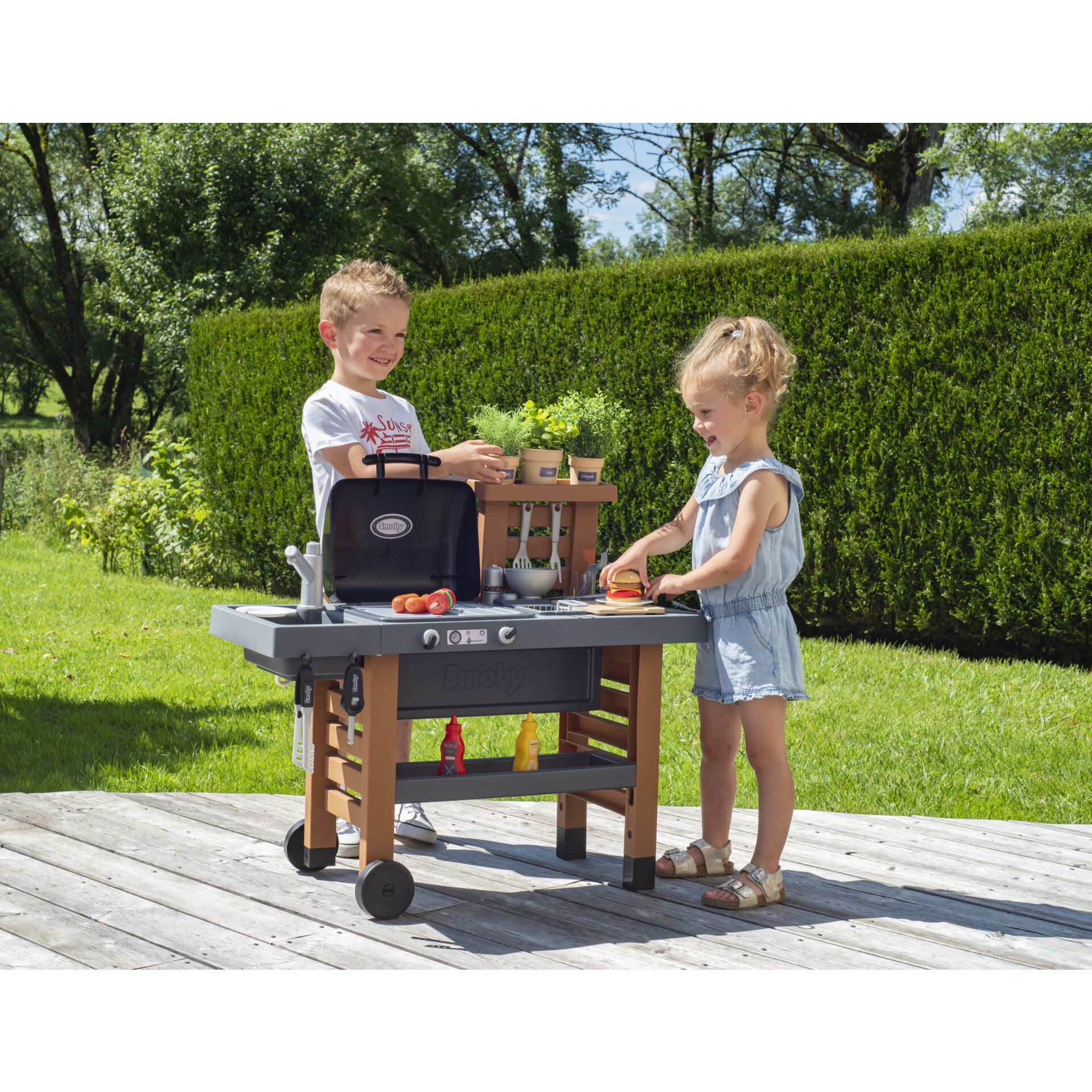 Tabelle, Bbq, Person, Junge, Kind