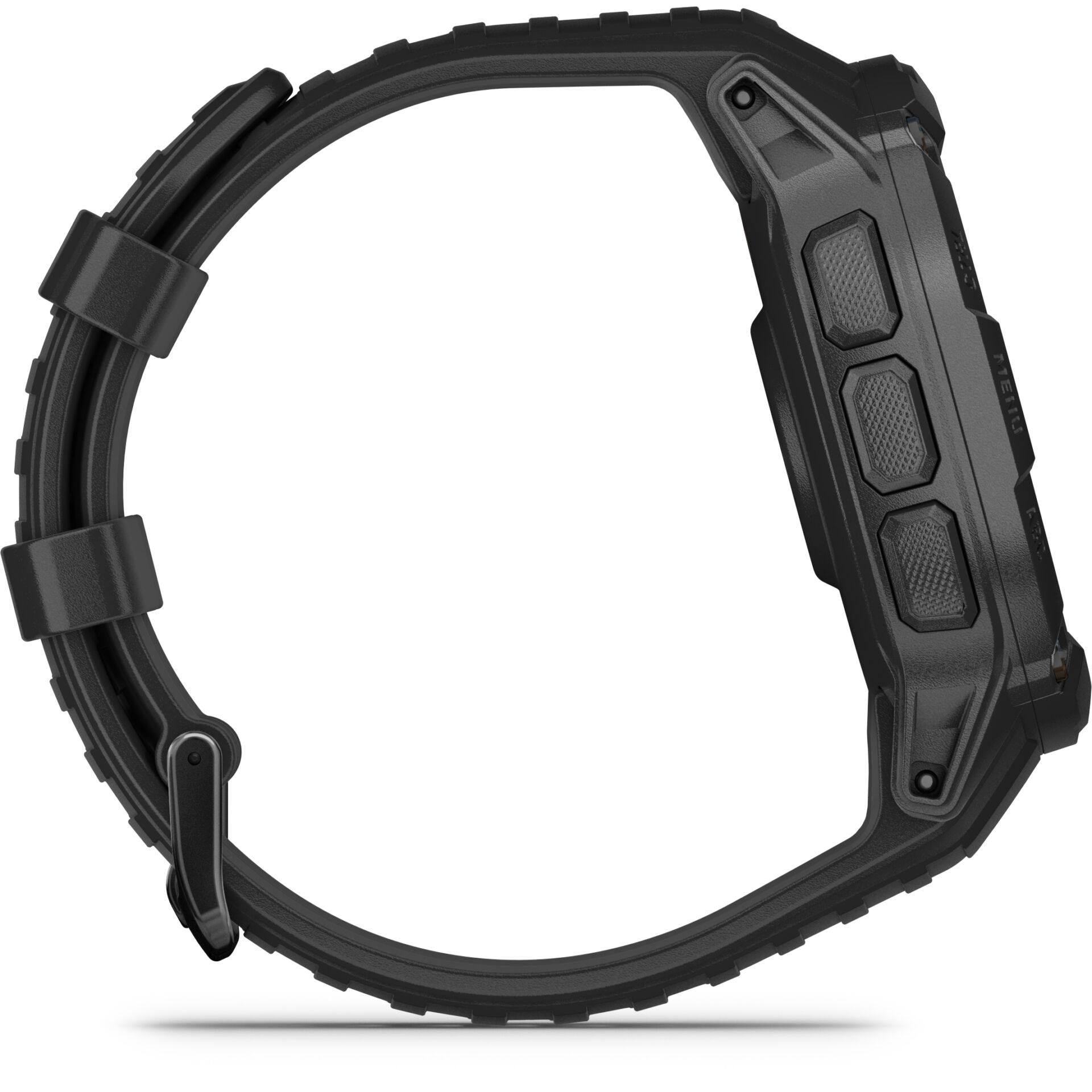 Uhr, Smartwatch, Band, Kunststoff, Schwarz