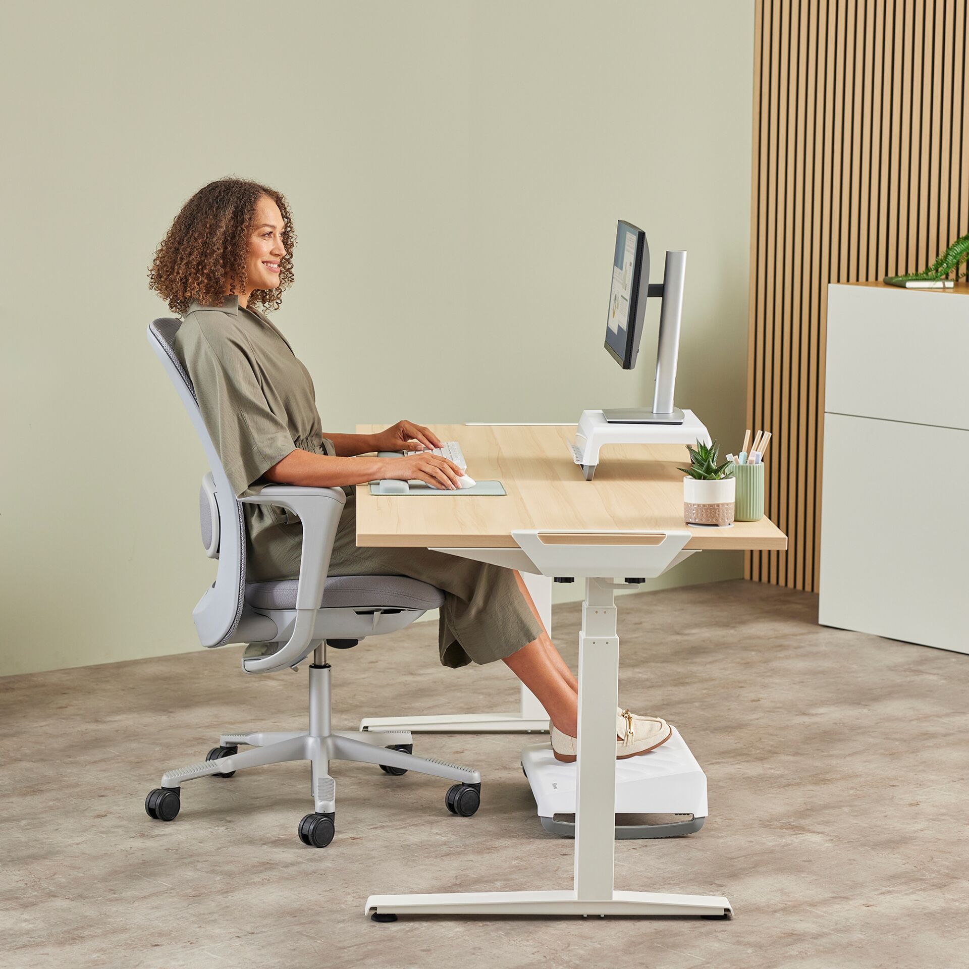 Moebel, Tabelle, Schreibtisch, Person, Frau