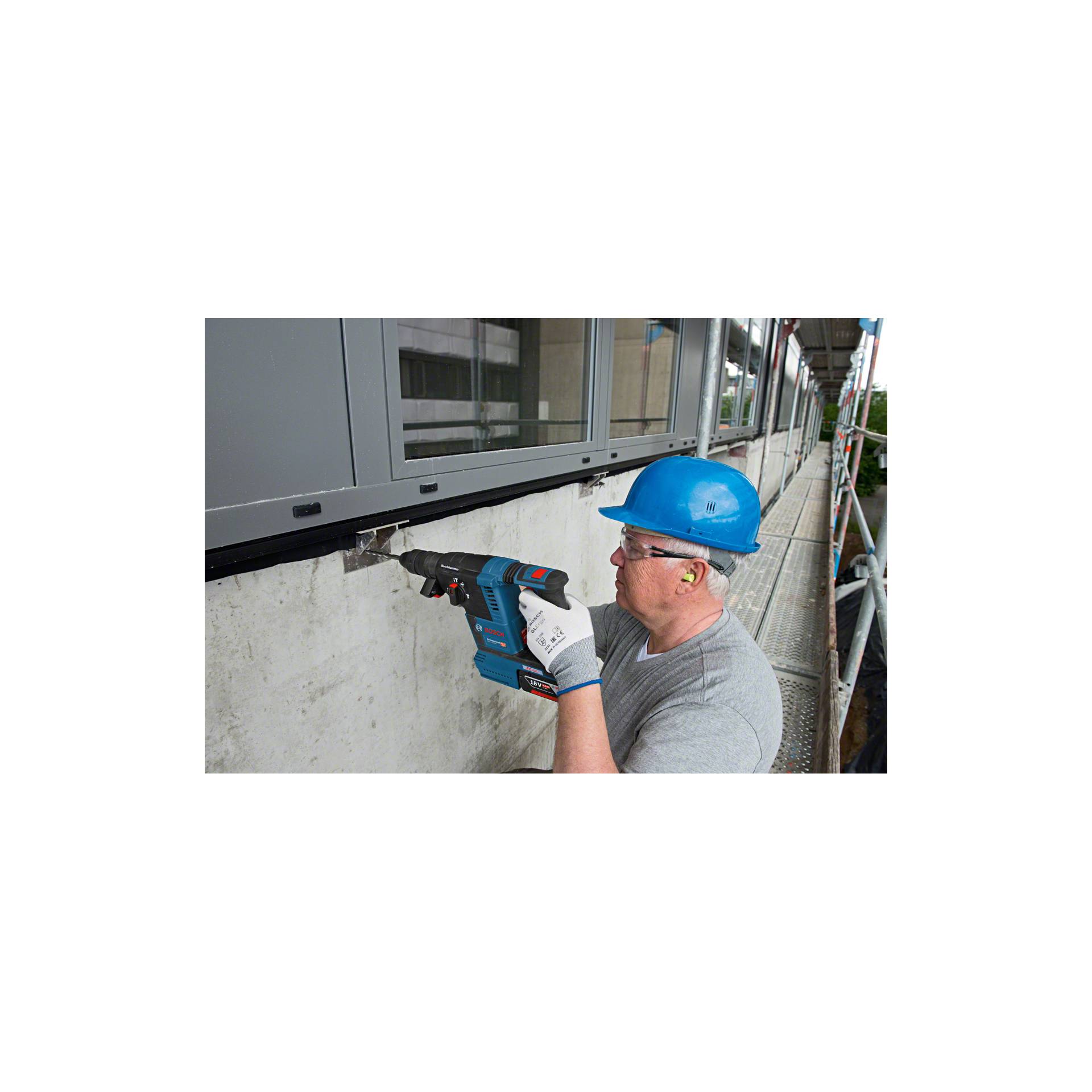 Schutzhelm, Helm, Elektrische Bohrmaschine, Werkzeug, Arbeiter