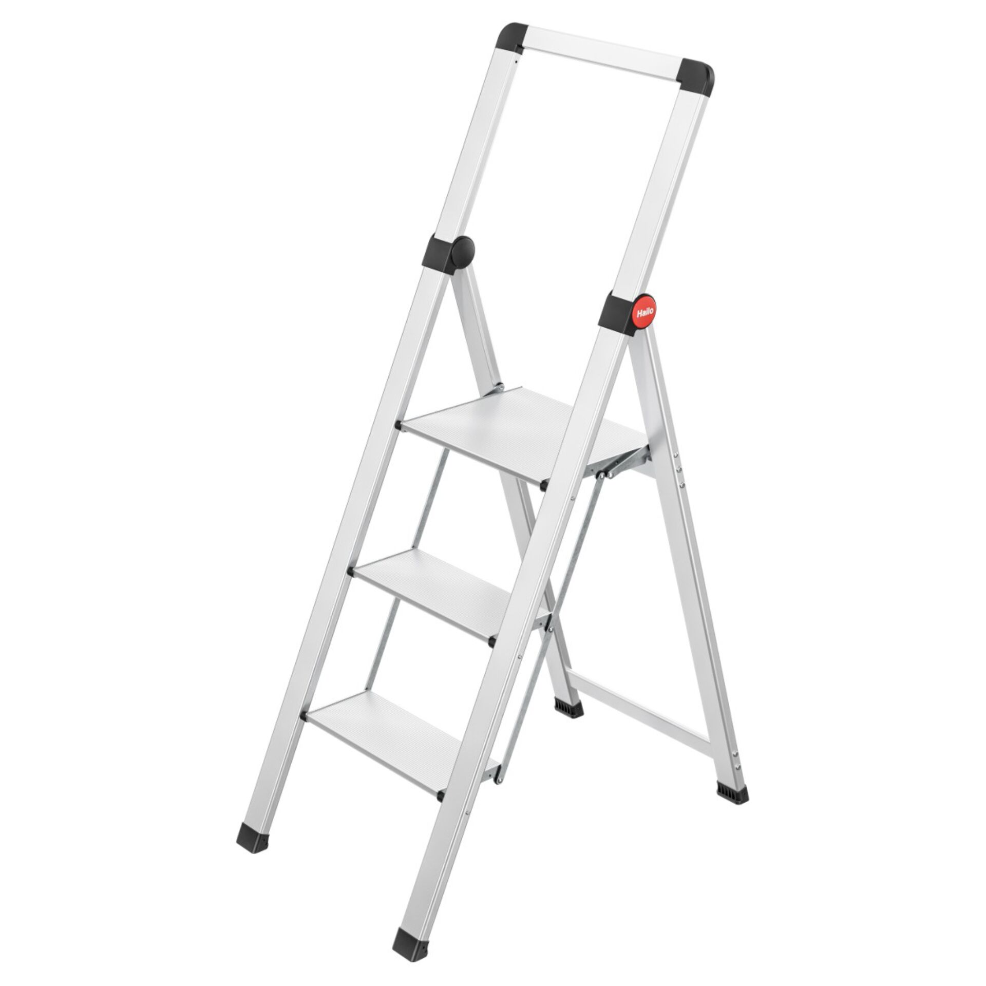 Leiterhochstapler, Leiter, Hochstabilisierte Leiter, Metallleiter, 3-stufige Leiter