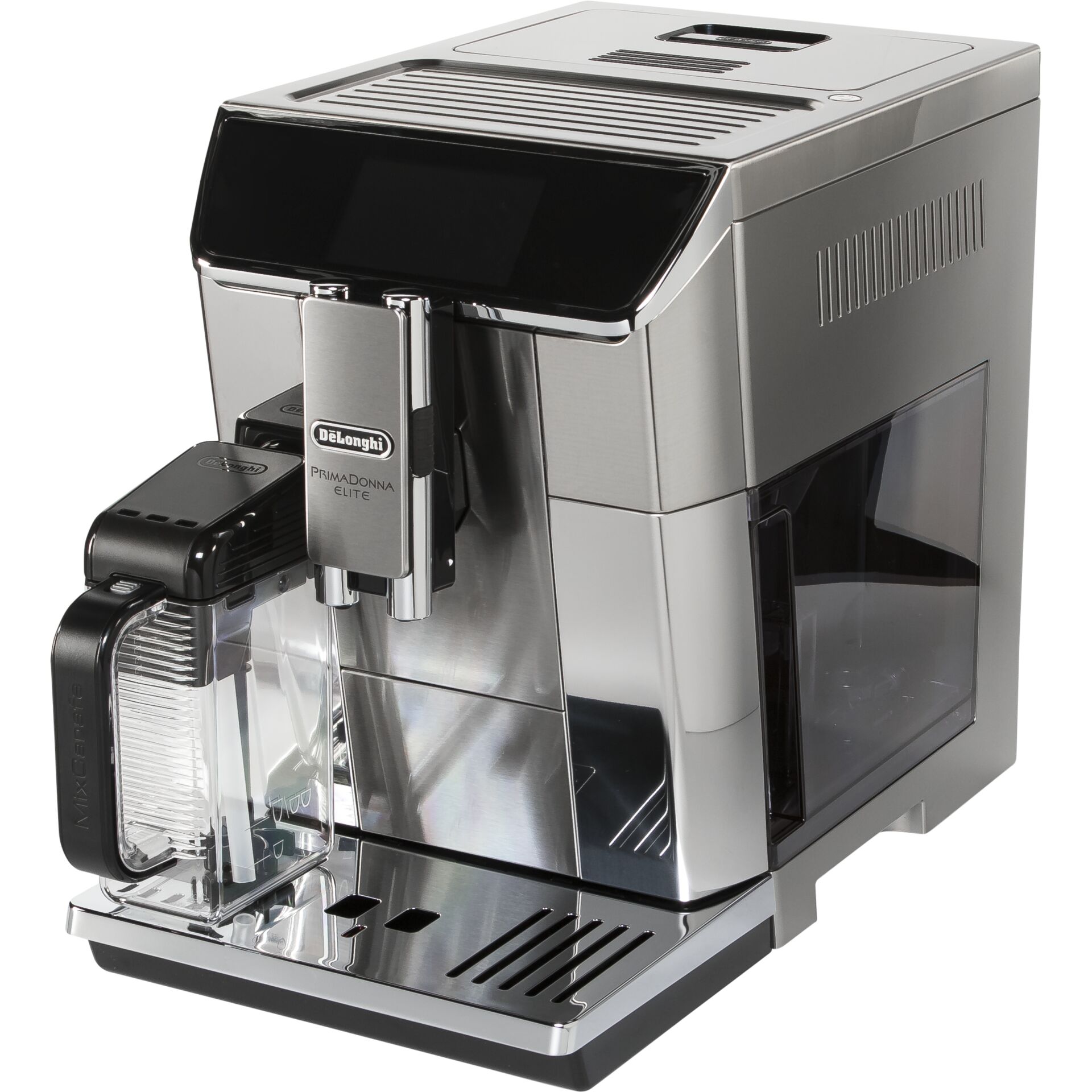Pokal, Espresso machine, Kaffeemaschine, Schwarz-Silber, Brühsystem, Milchbehälter