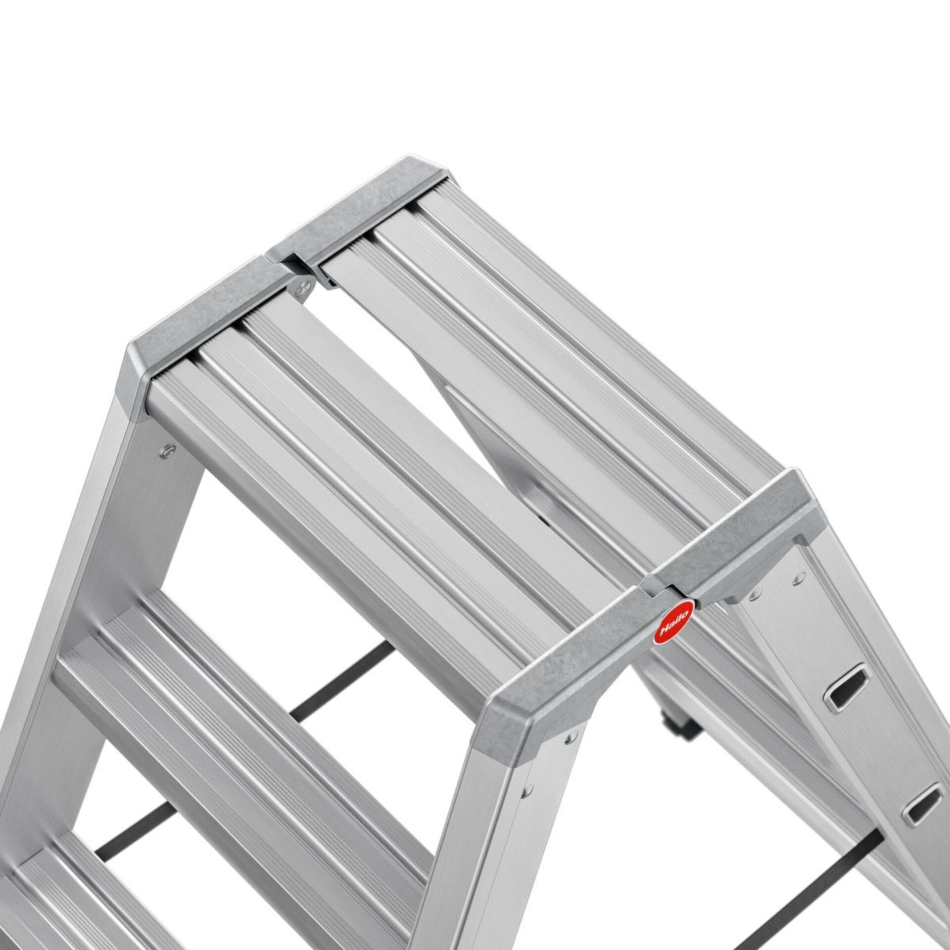 aluminium, leiter, stufenleiter, silber, faltbar