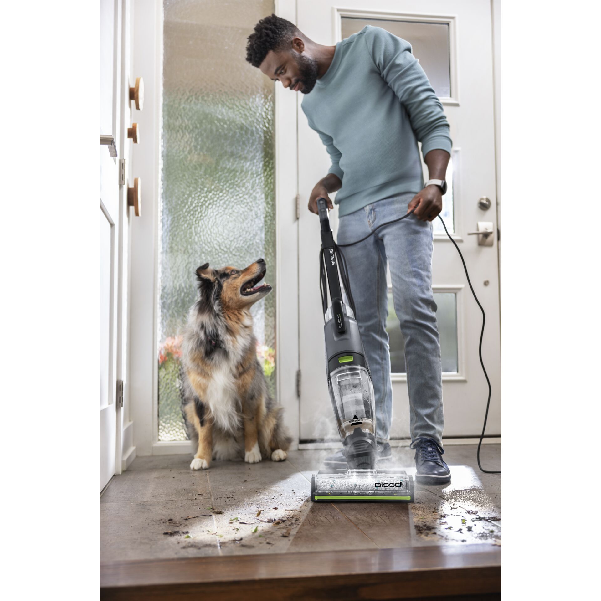 E-Scooter, Fahrzeug, Hund, Säugetier