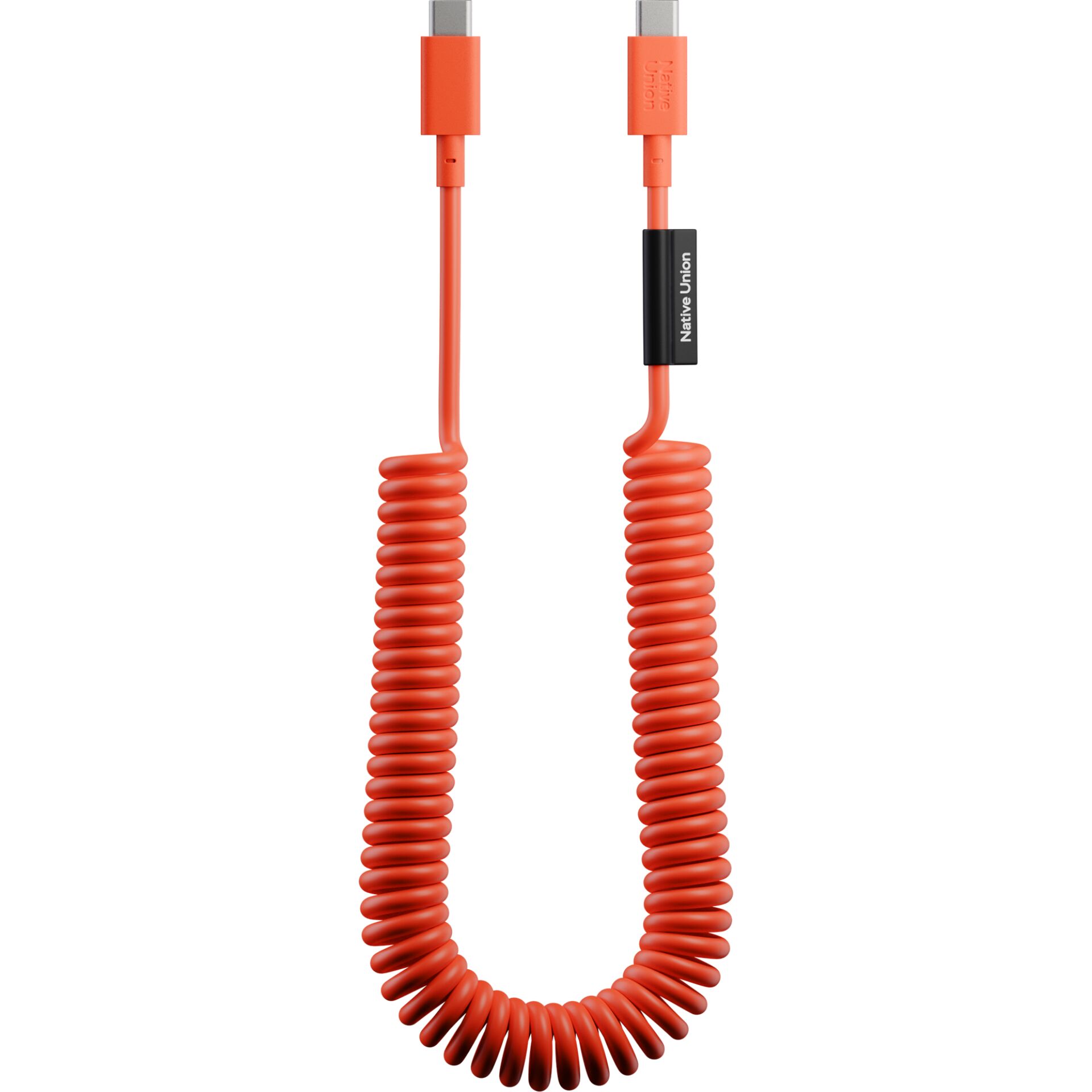 USB-C Kabel, Alkugel Kabel, Orangene Kabel, Datenkabel, Spiral Kabel