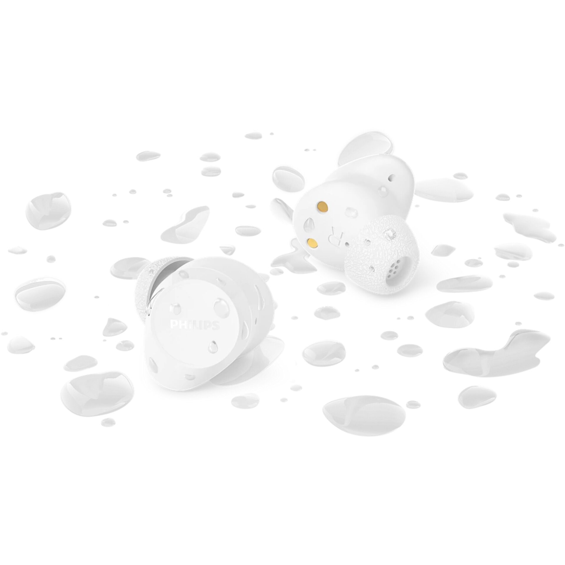 In-Ear, Earbuds, Weiß, Ladekoffer, Philips