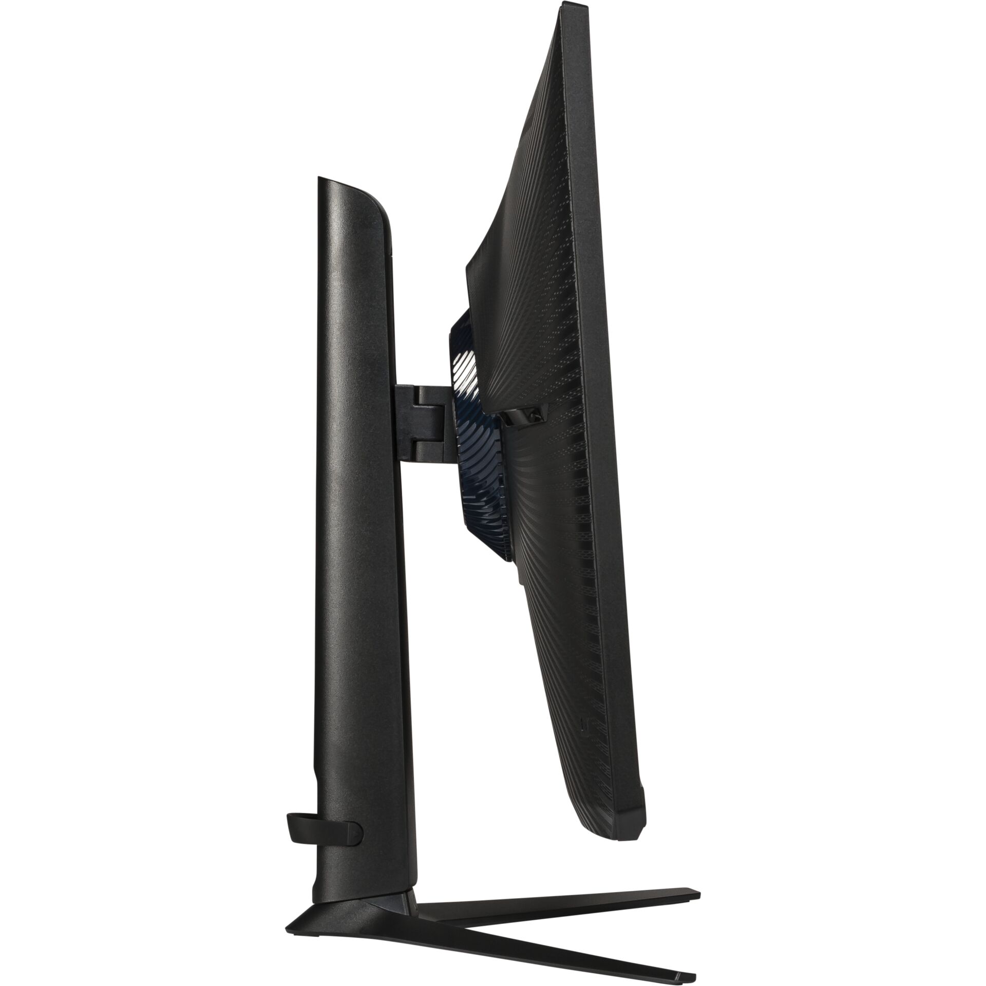 monitor, gaming monitor, mounting stand, blauer ring, rückseite, monitor, computer, black, LED, Ständer