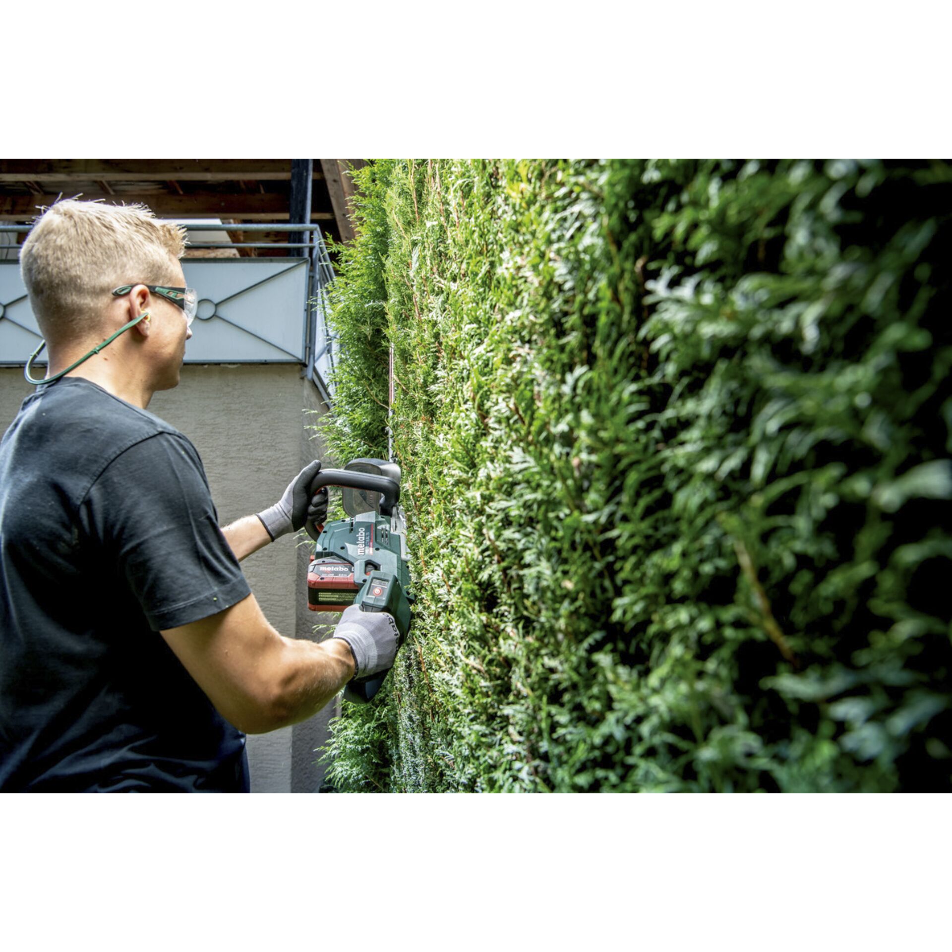 Garten, Draußen, Hecke, Handschuh, Gartenarbeit