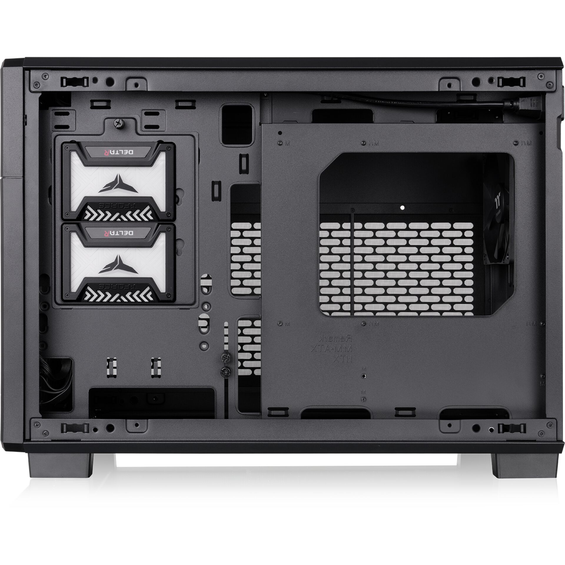 PC-Gehäuse, Interne Schächte, 2,5 Zoll Laufwerk, Laufwerkschächte, Mesh-Panel