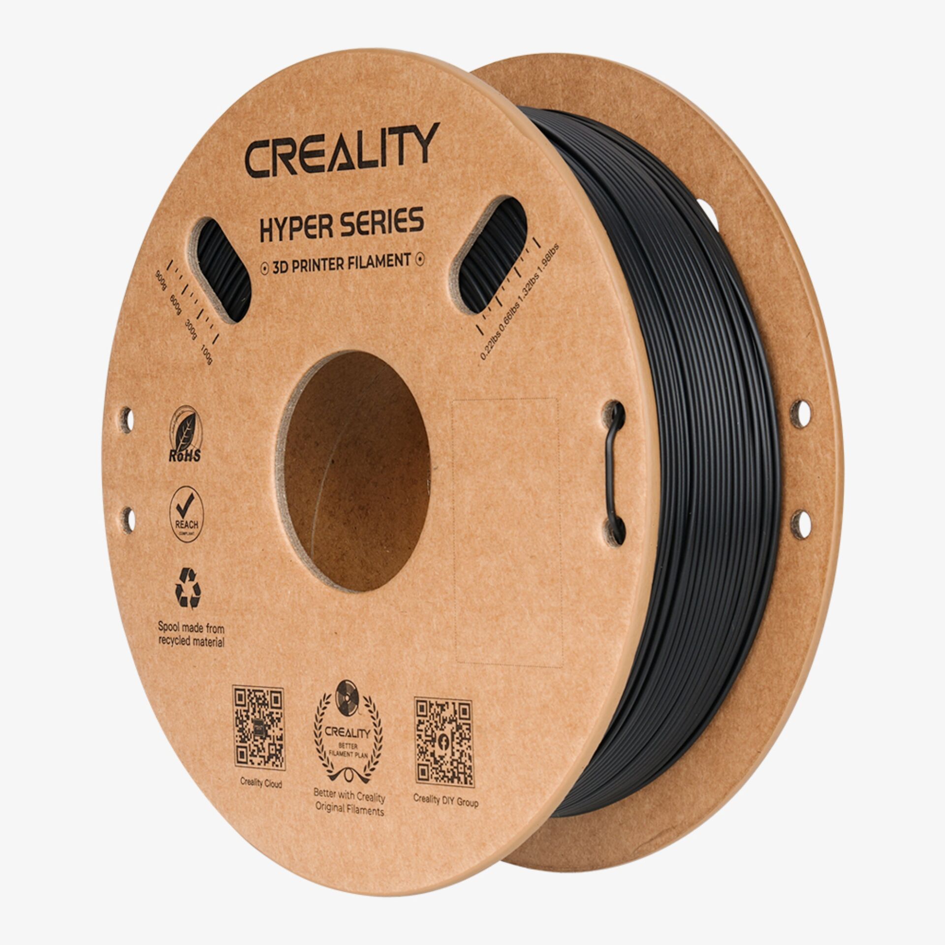 3D-Druck-Filament, Filament, Kohlefarben, Hyper Series, Spool