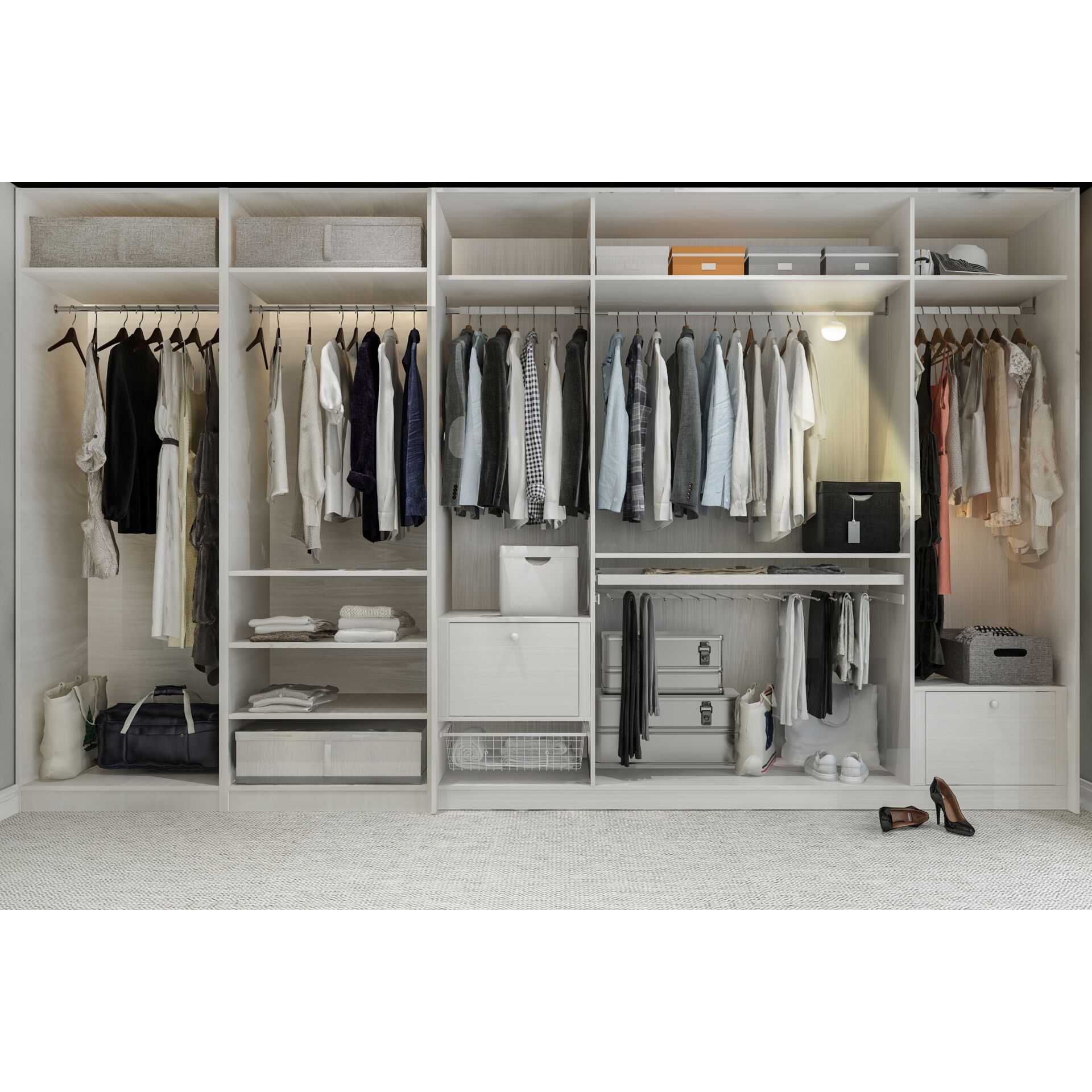Moebel, Schrank, Garderobe, Drinnen, Begehbarer Kleiderschrank