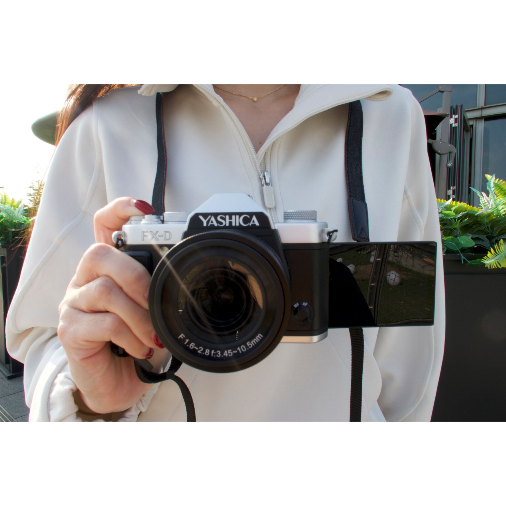 Photographie, Mantel, Kamera, Person, Frau, Photographie, Mantel, Kamera, Person, Frau
