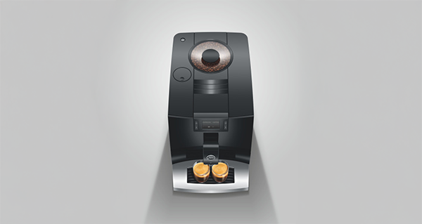 Kaffeevollautomat, Kaffeemaschine, Kaffeezubereitung, Kaffeeboden, Doppelkocher
