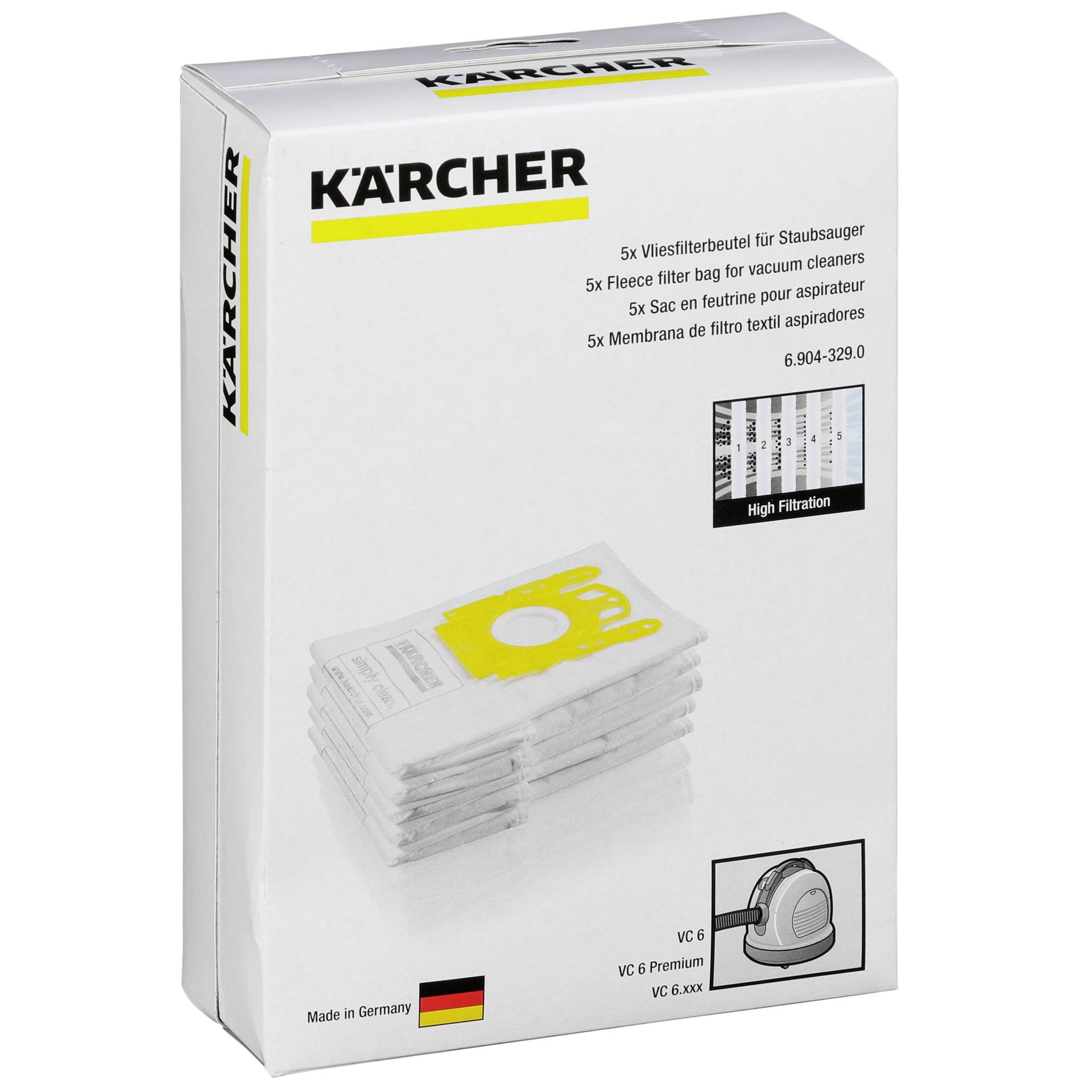 Kärcher Vliesfilterbeutelset  VC 6