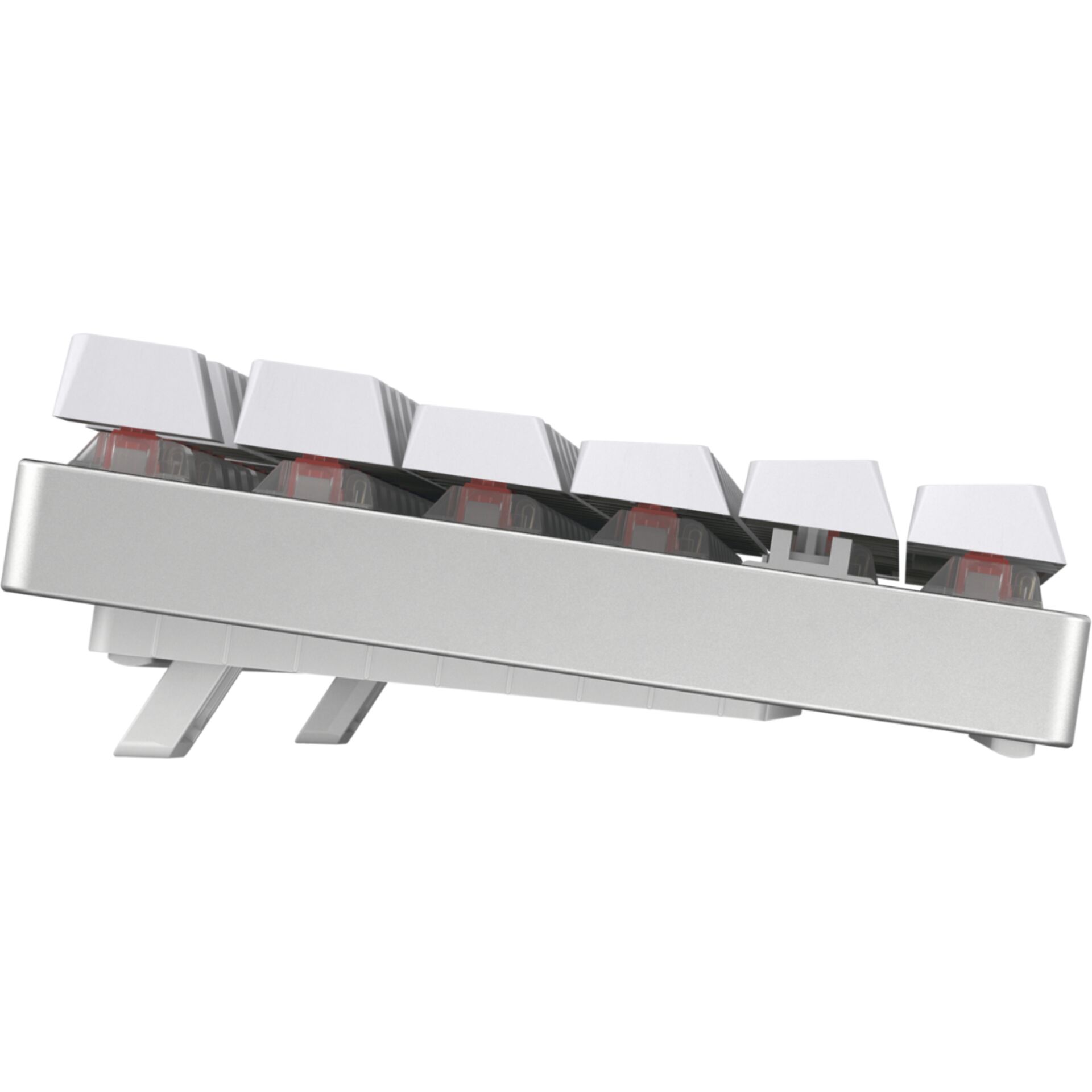 mechanischer tastatur, Tastenkappen, weiße Tasten, kompakte Tastatur, erhöhter Stand