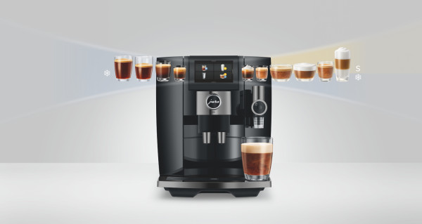 Kaffeemaschine, Espressomaschine, Kaffeevollautomat, Schwarz, Milk Frother