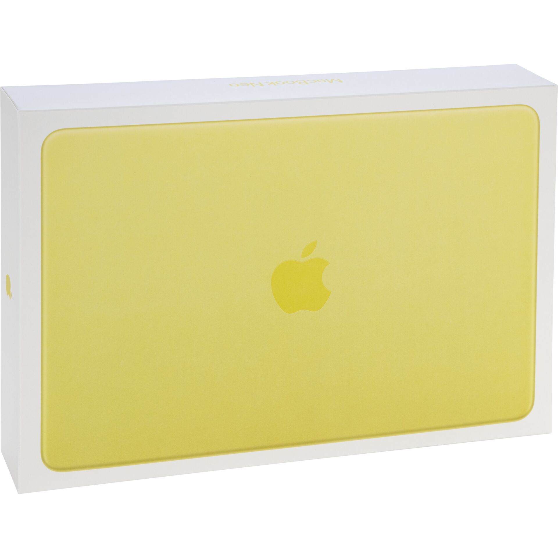 laptop, gelb, Apple-Logo, Verpackung,  boxed-setup