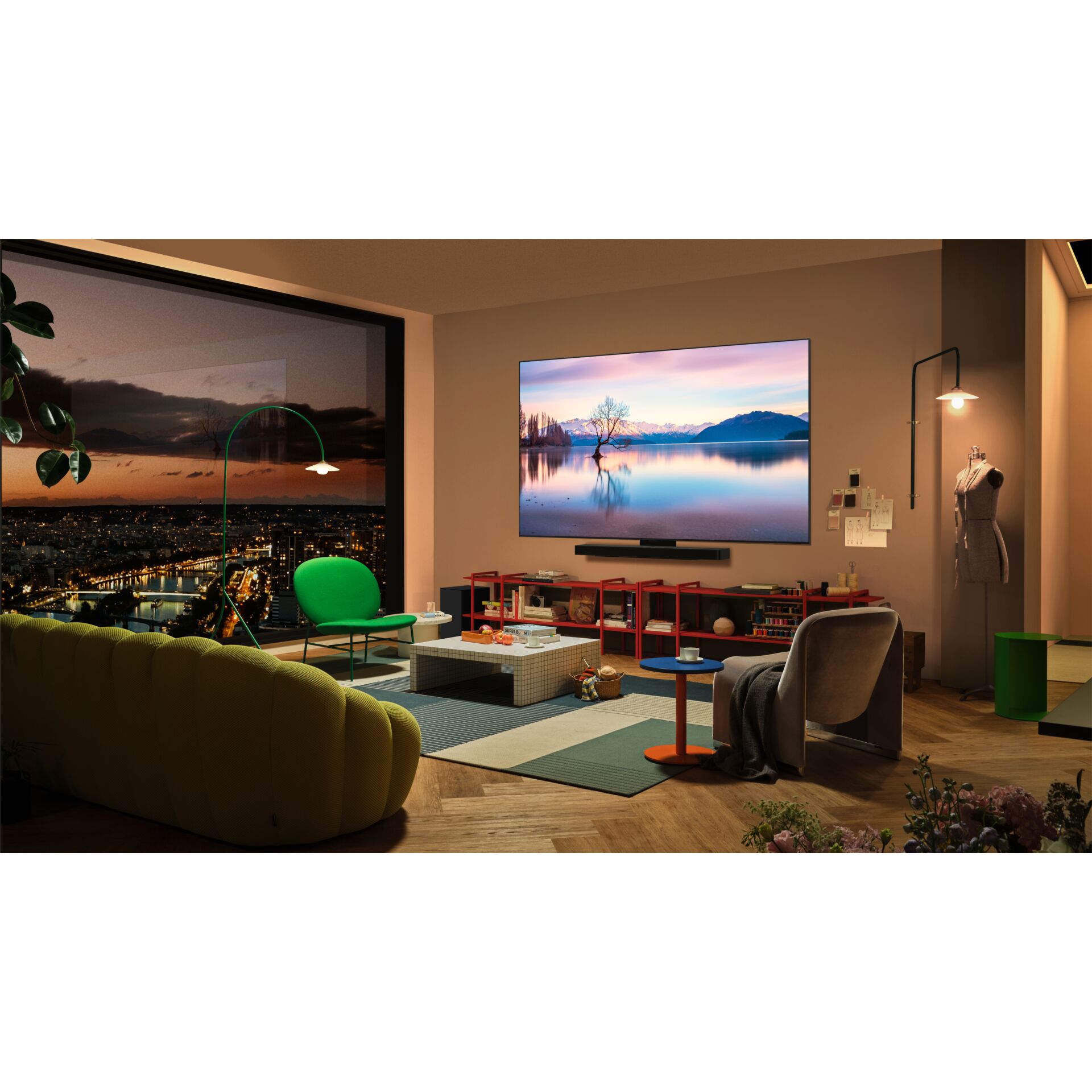 Innenarchitektur, Bildschirm, Computer-Hardware, Überwachen, Wohnzimmer