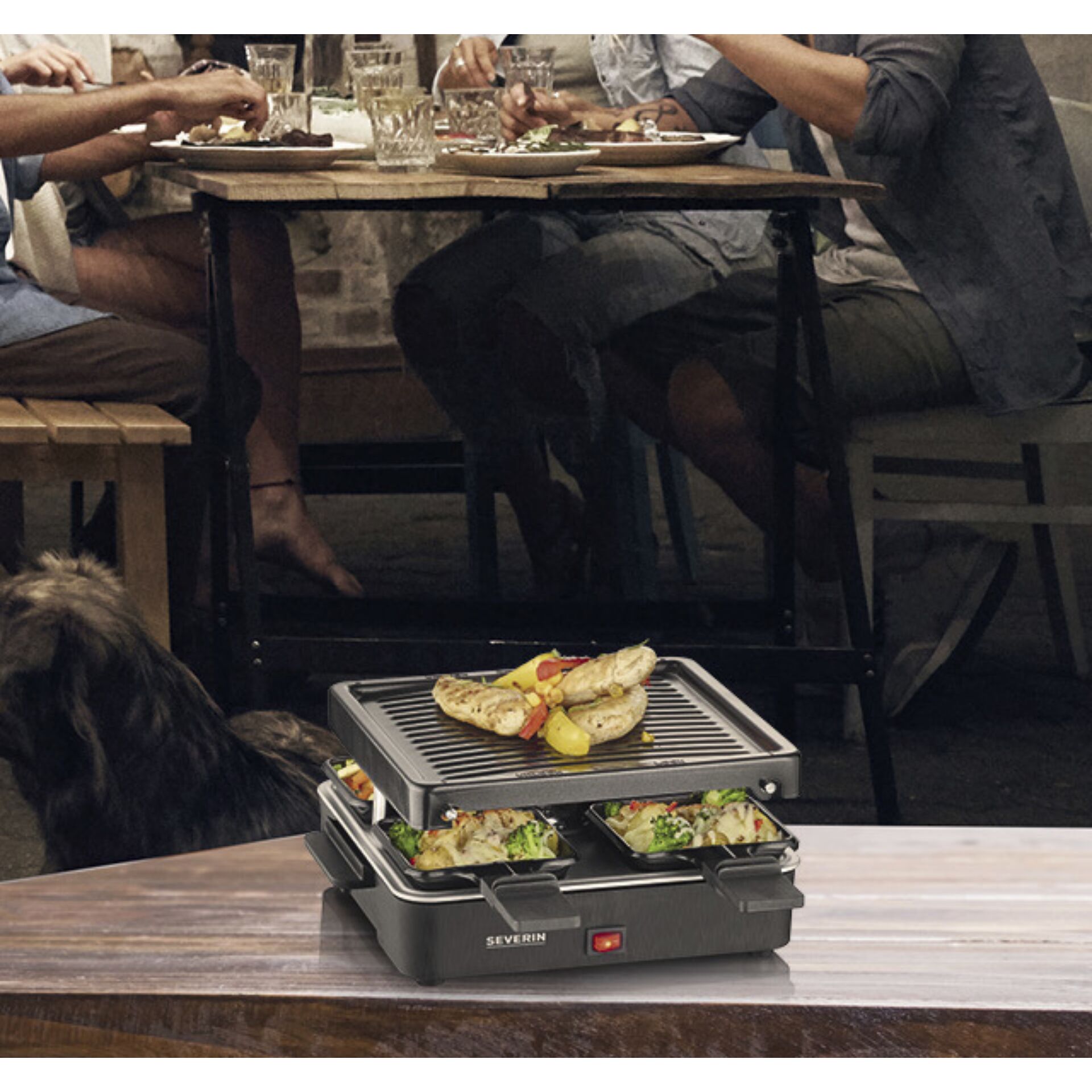 Tabelle, Mittagessen, Mahlzeit, Mann, Person