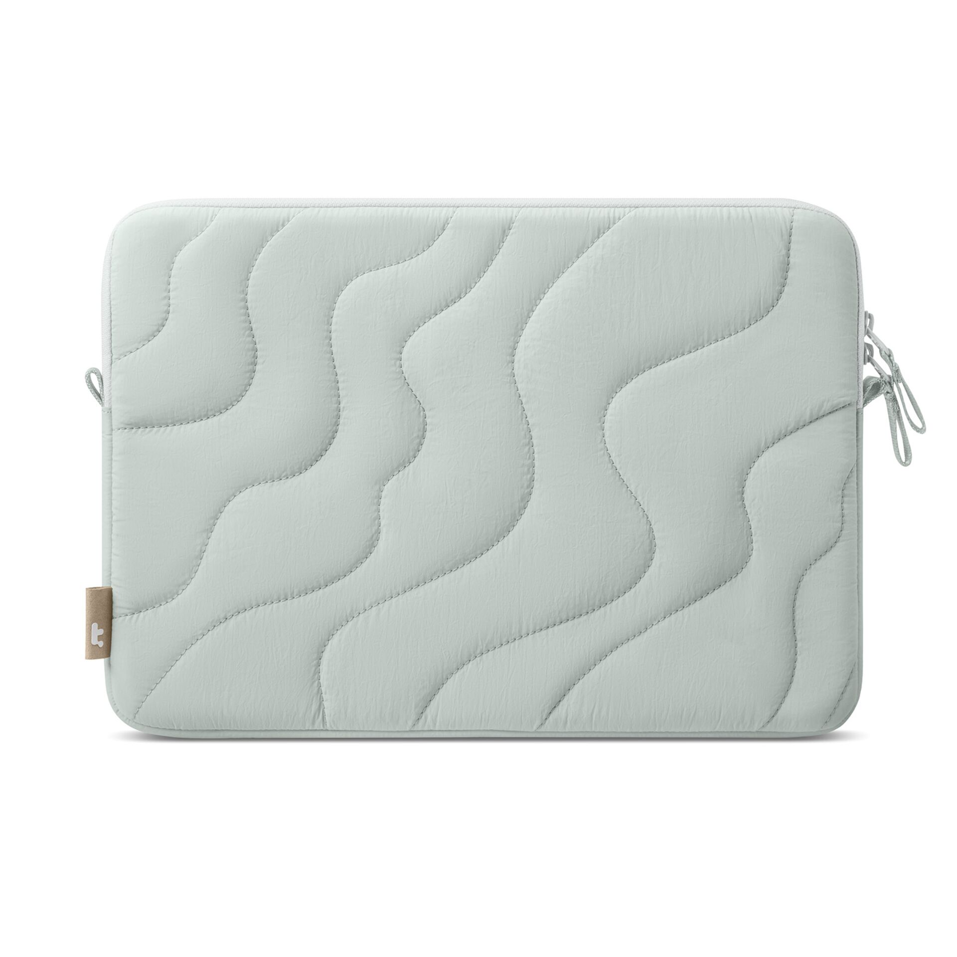 Aktentasche, Laptophülle, Quilted, Mintgrün, Reißverschluss