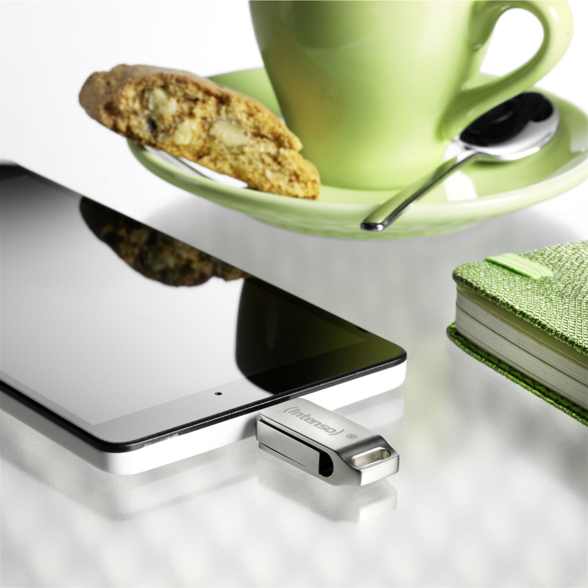 Besteck, Löffel, Telefon, Handy, Untertasse