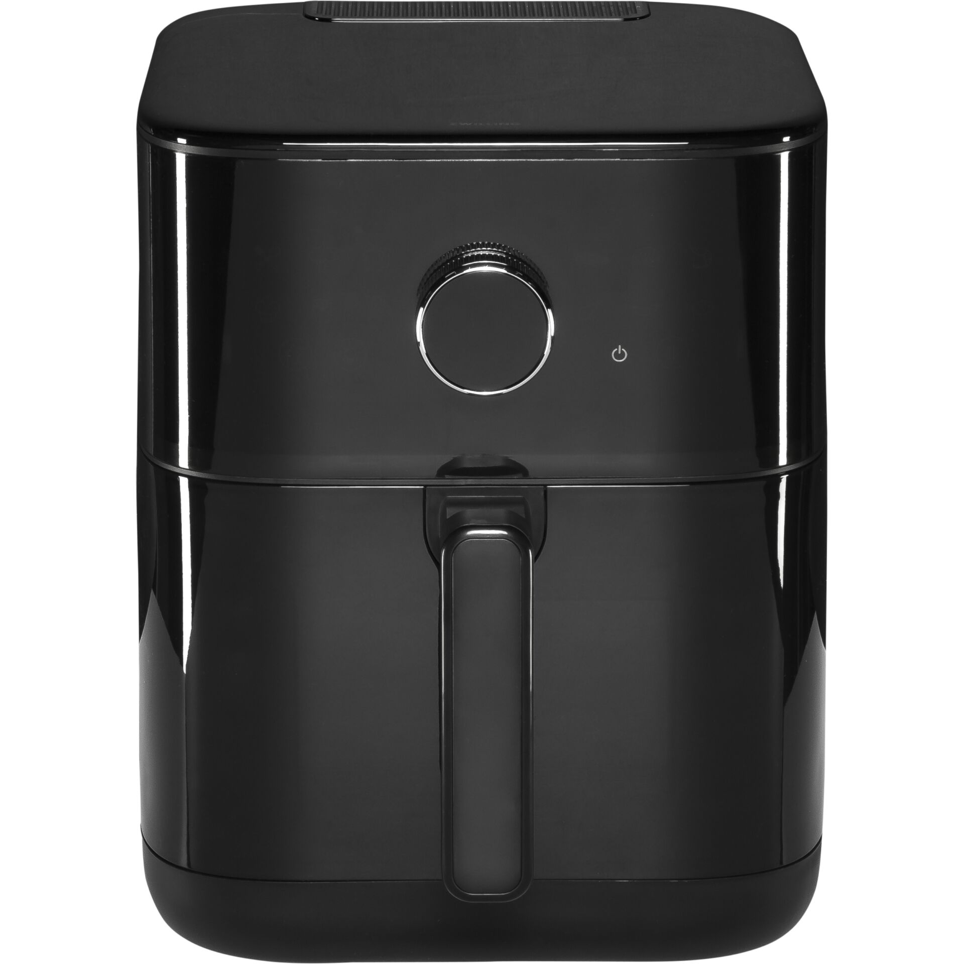 Elektrischer Heißluftfritteuse, Fritteuse, Schwarz, Digitales Display, Knopfregler