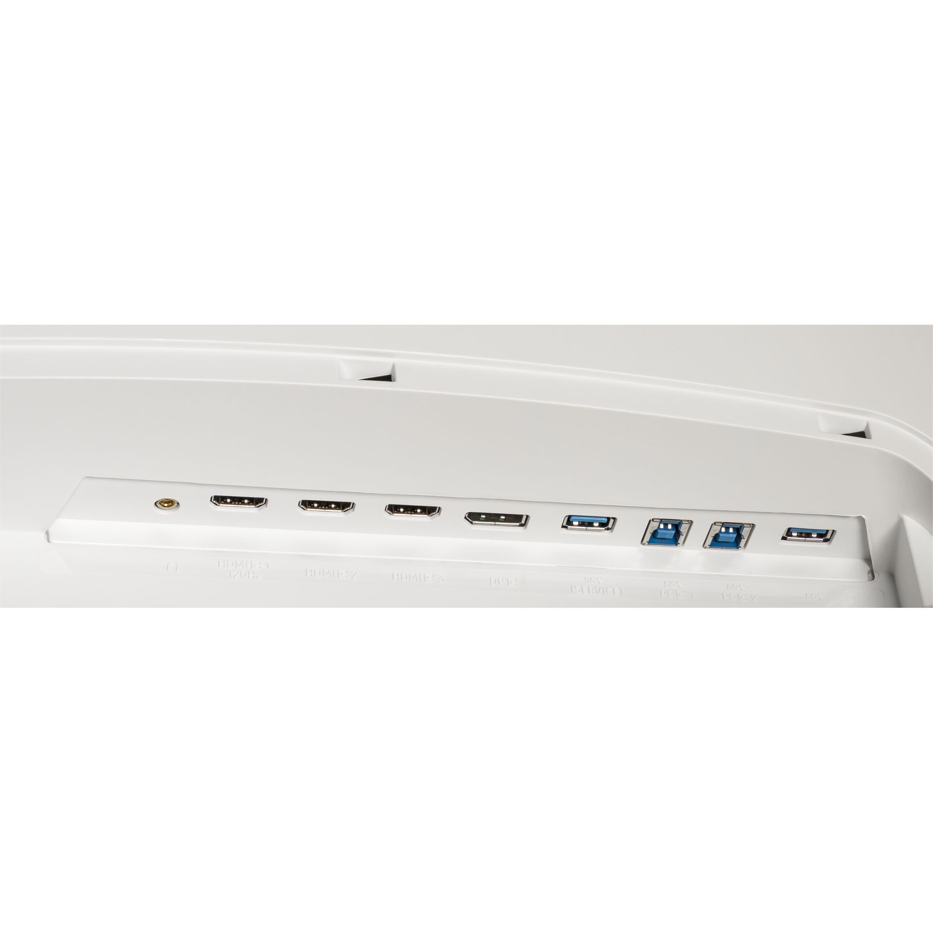 USB-Ports, USB-C, HDMI, blau USB, Vorderseite Panel