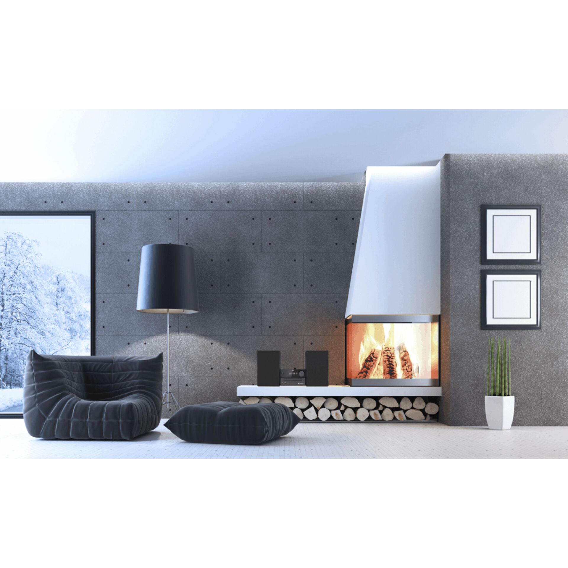 Drinnen, Innenarchitektur, Kamin, Wohnzimmer, Lampe