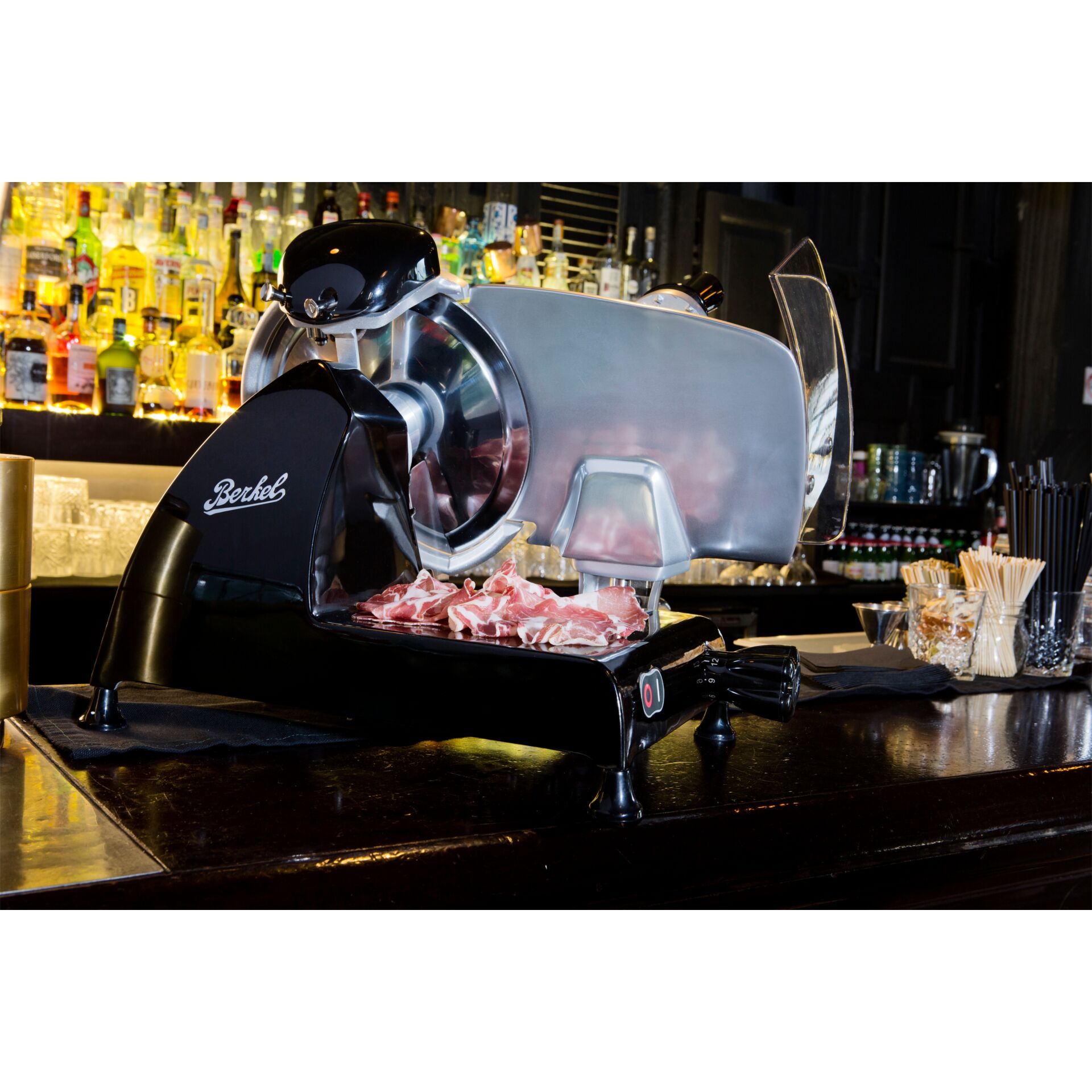 Schneidemaschine, Fleischschneider, Slicer, Metallisch, Barbereich