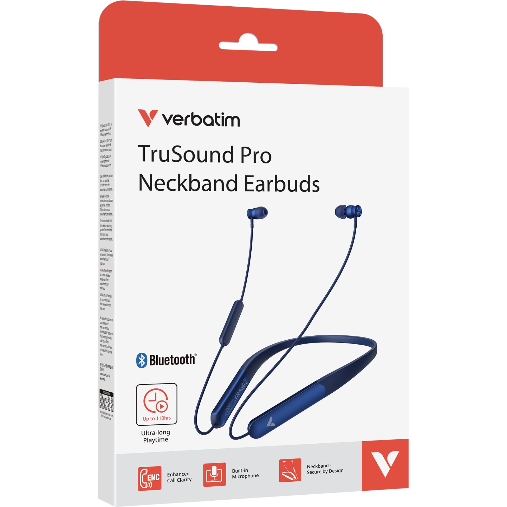 Kopfhörer, Nackenband, Bluetooth, In-Ear, mit Mikrofon