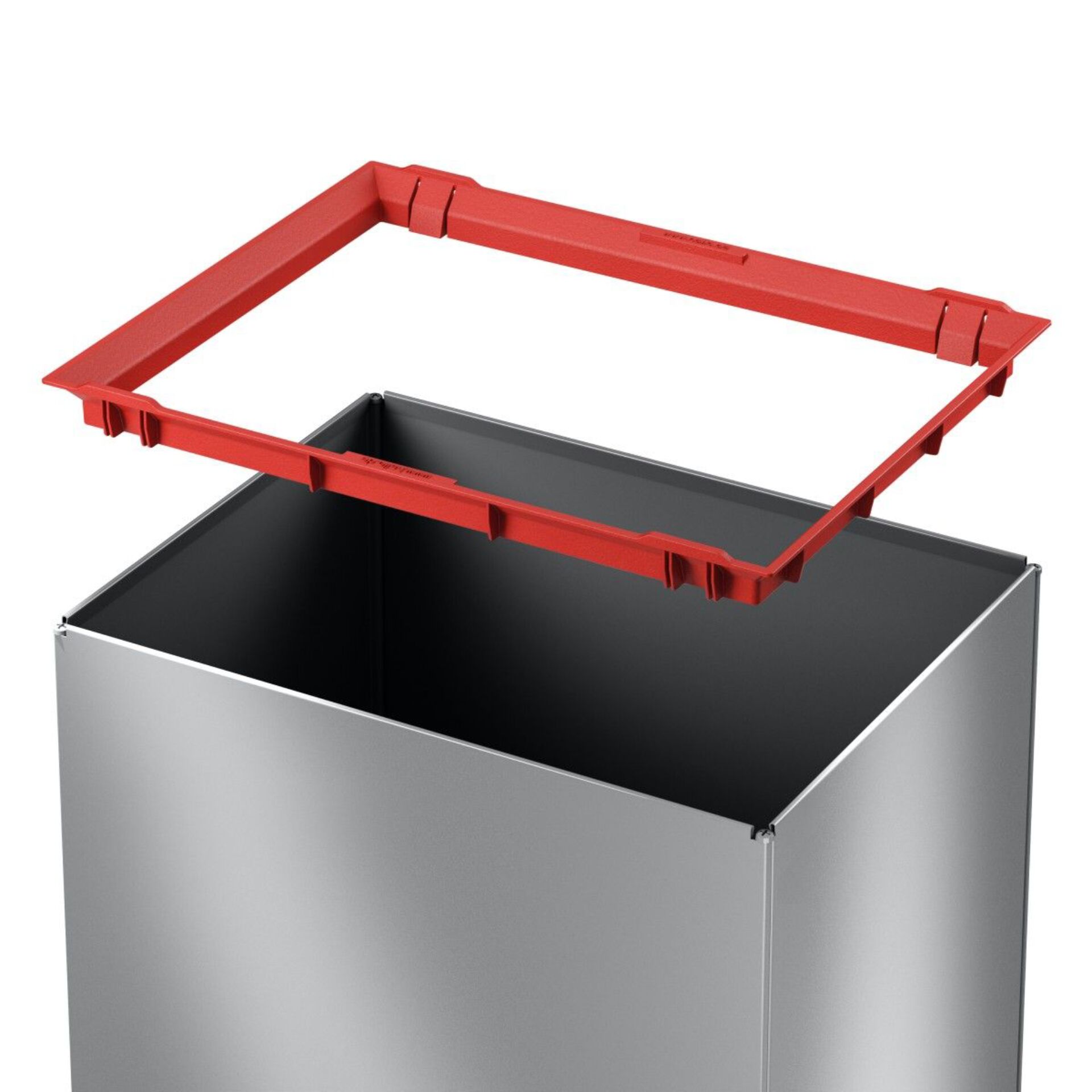 Mülltonnen-Deckel, Abfallbehälter-Deckel, Tonnen-Bodenplatte, Red-Hinge-Frame, Container-Ladeeinsatz