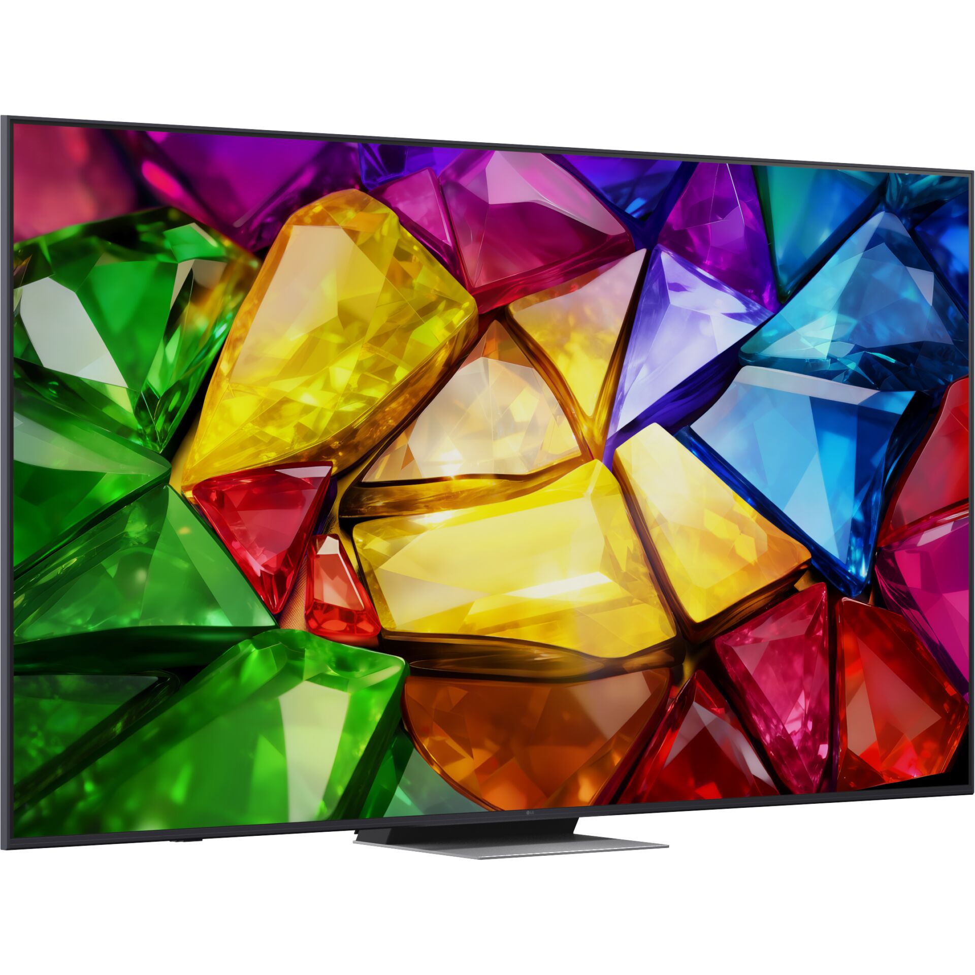 TV, LED, 4K, Flacher Bildschirm, Bunte Edelsteine