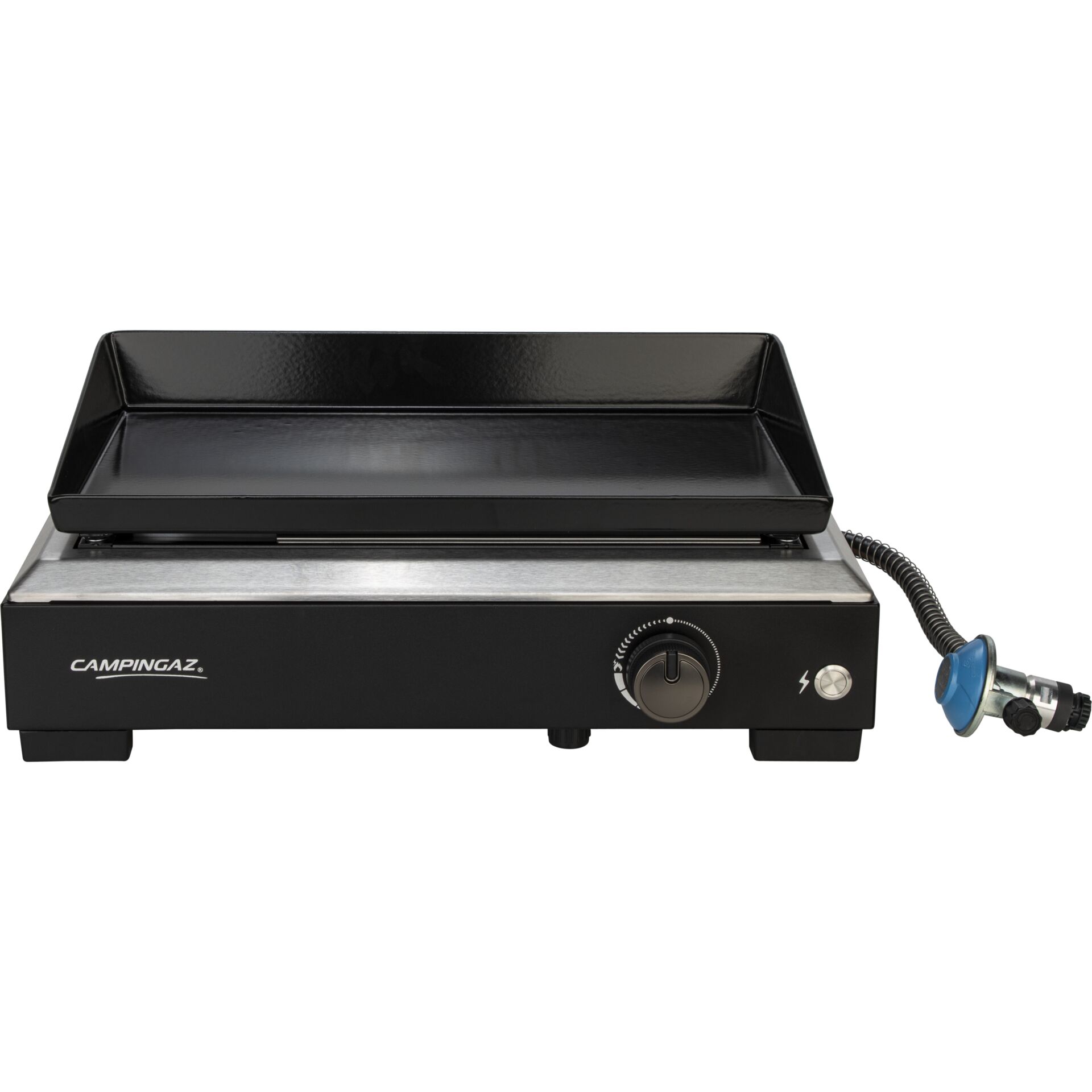 Grillplatte, Gasgrill, Plancha-Grill, Camping-Gaskocher, Bedienknopf