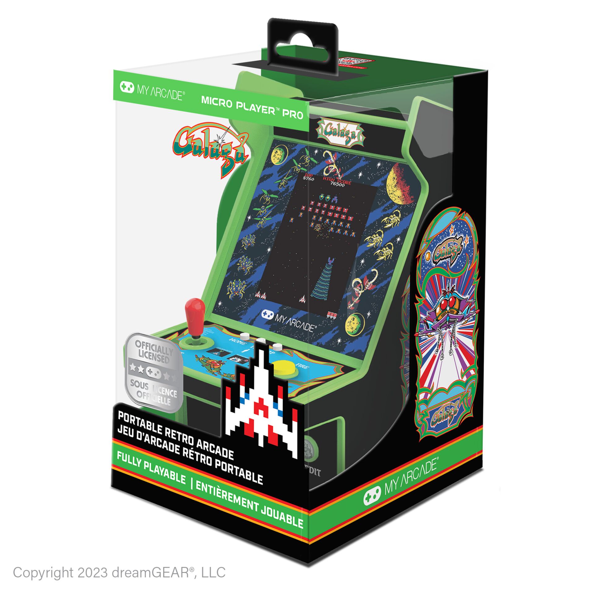 Arcade-Kabine, Retro-Arcade, Kompakt Arcade, Tragbare Arcade, Cartoon-Stil Kunst