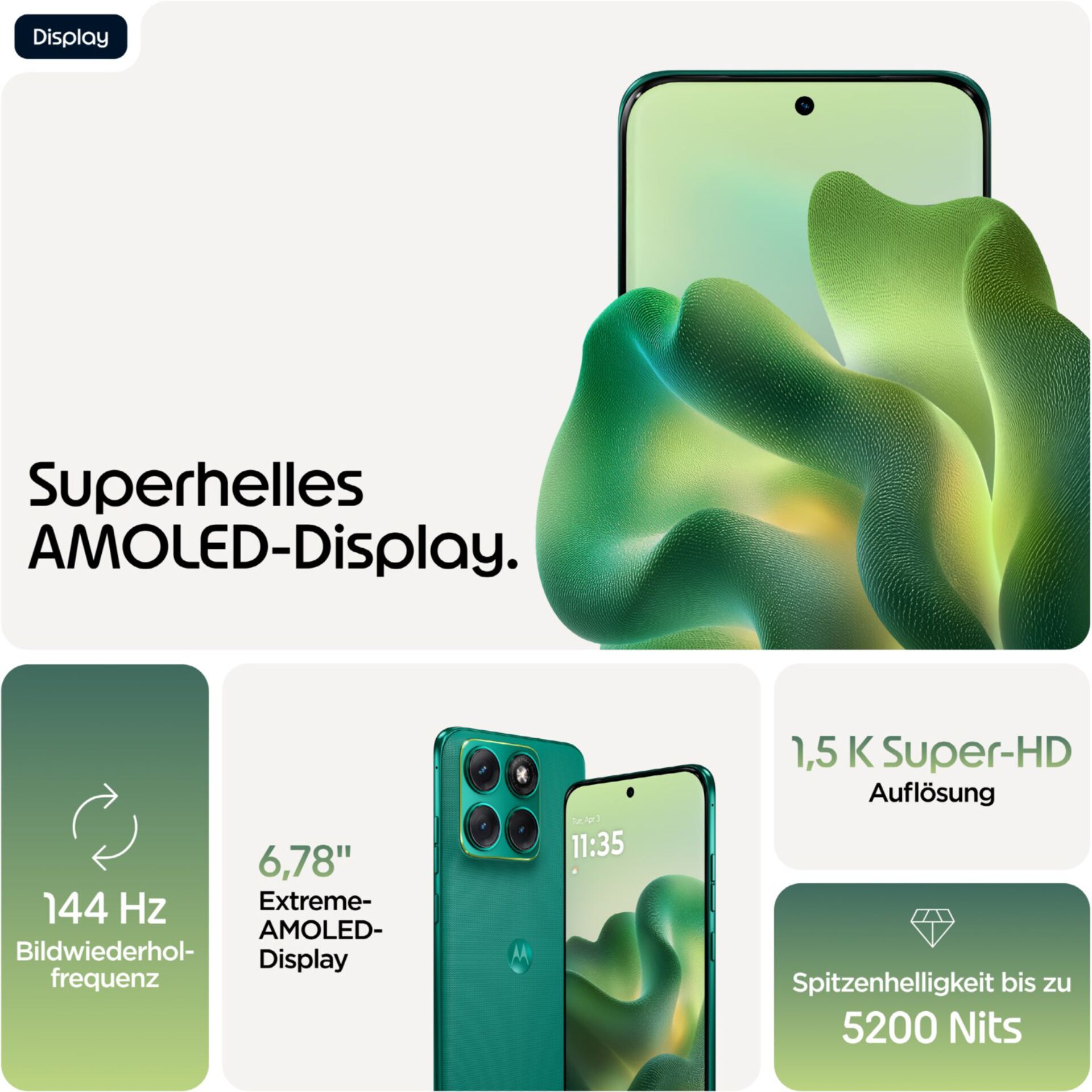 AMOLED-Display, 6.78, Zoll, Triple-Kamera, Spitzenhelligkeit