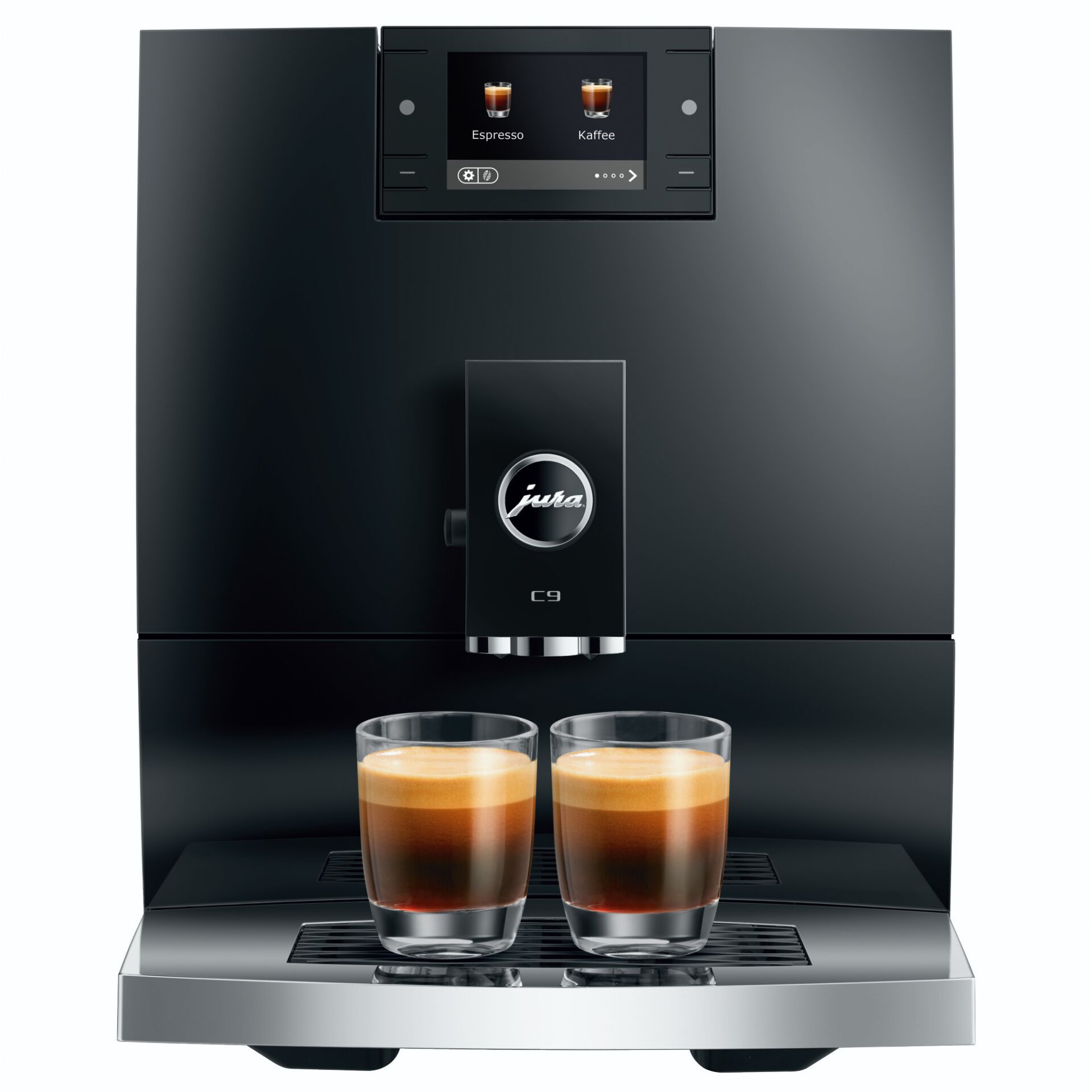 Kaffeeautomat, Espresso, Kaffeegetränk, Zweidrinensystem, Aluminium/Gehäuse